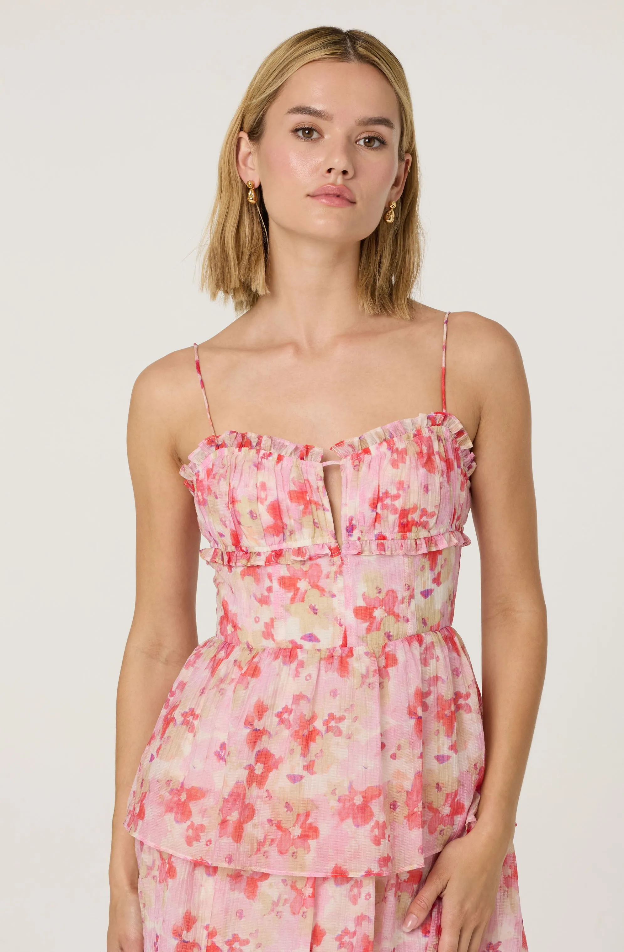 Vonnessa Pleated Floral Maxi Dress sold by Astr product image thumbnail 3