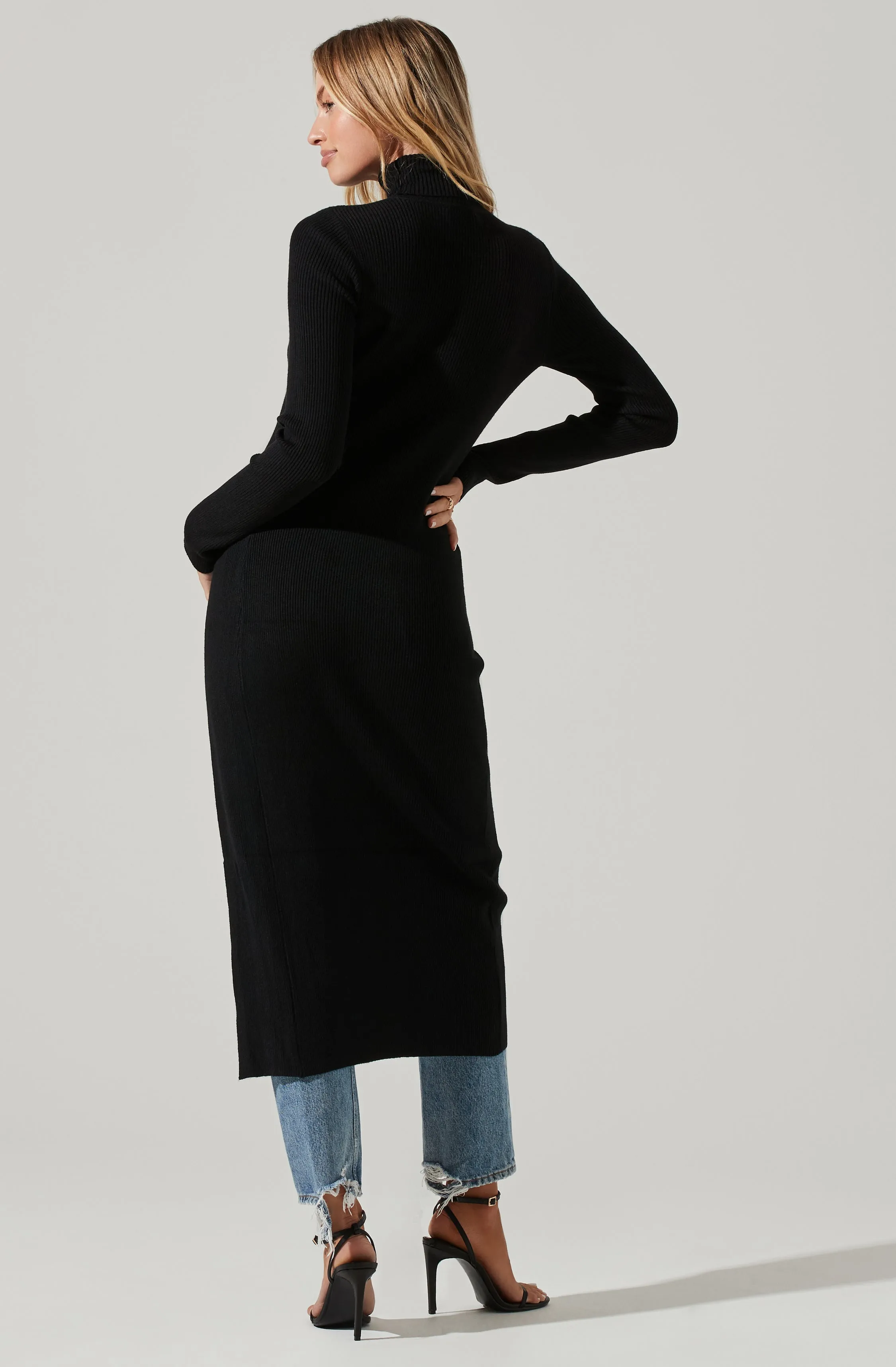 Hi Slit Turtleneck Sweater sold by Astr product image thumbnail 5