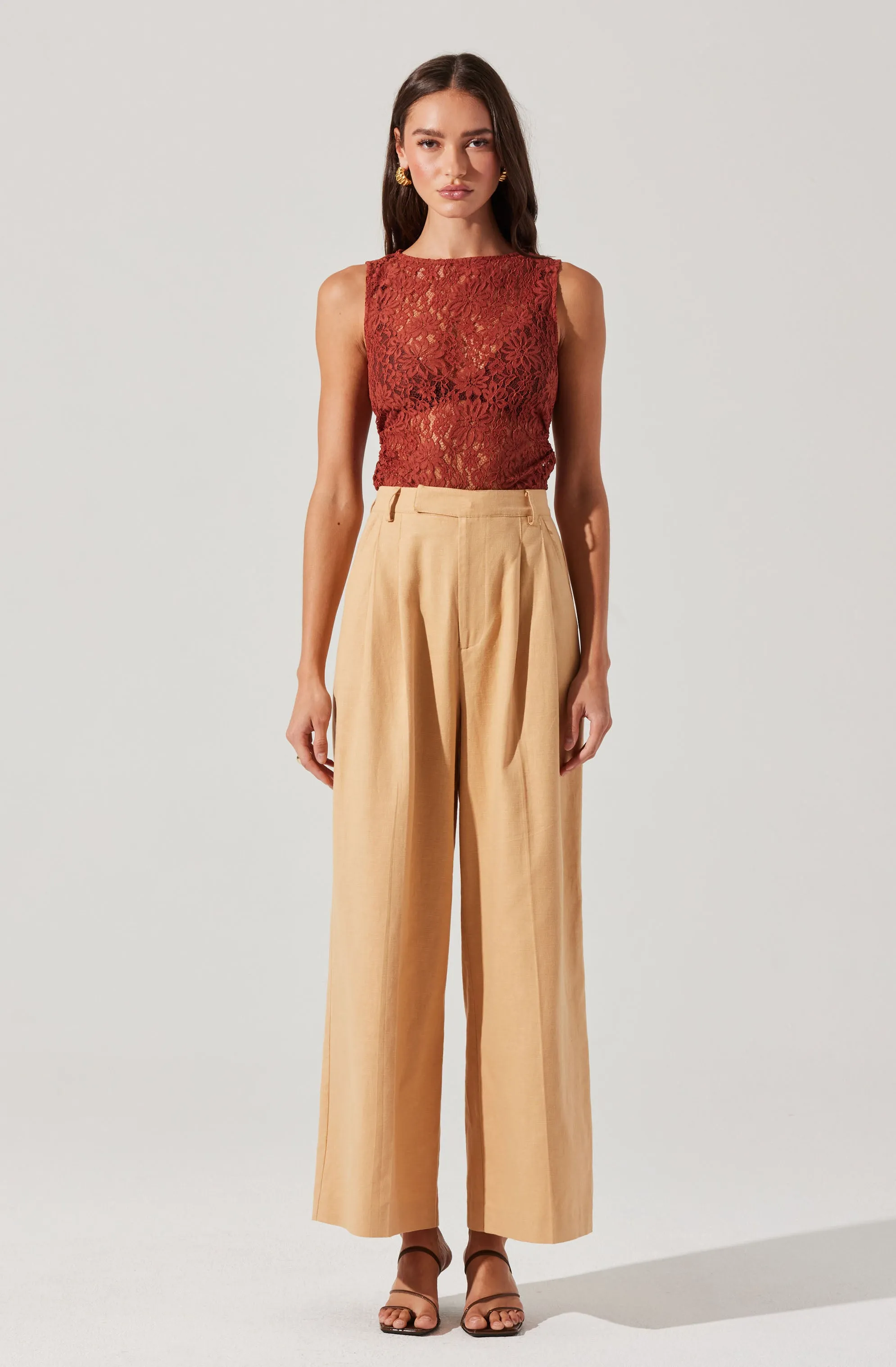 Kairi Lace High Neck Top sold by Astr product image thumbnail 5