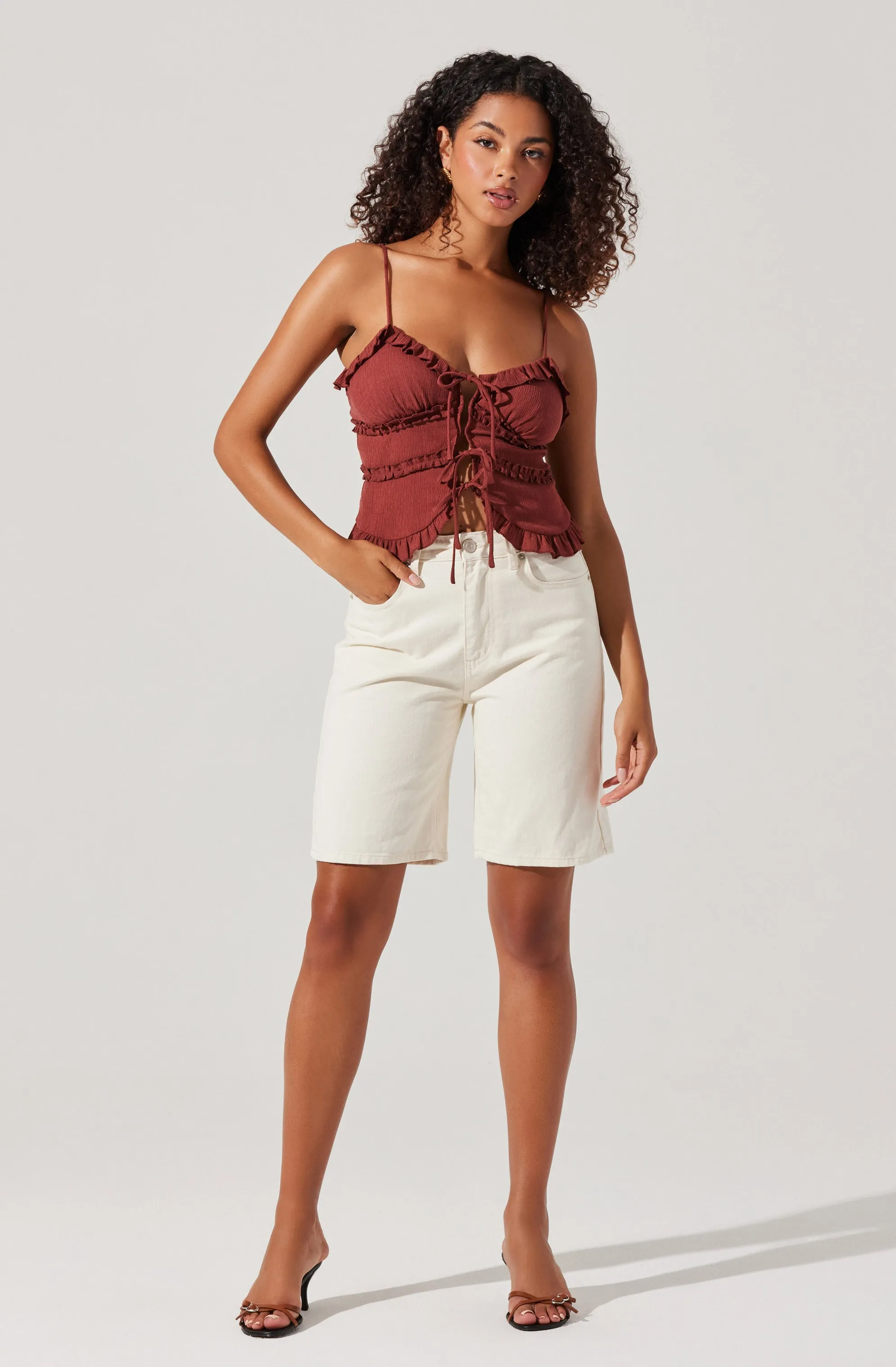 Islah Tie-Front Top sold by Astr product image thumbnail 5