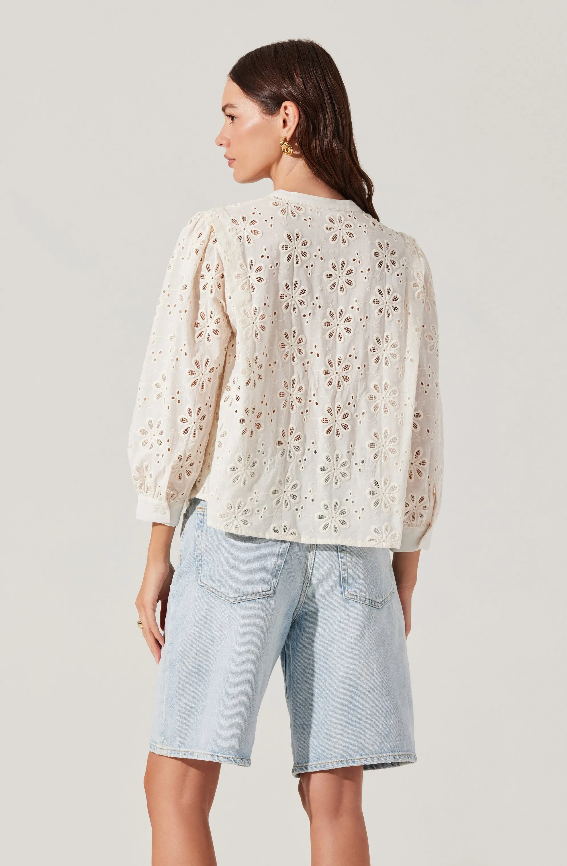 Savanna Eyelet Button Up Top sold by Astr product image thumbnail 2