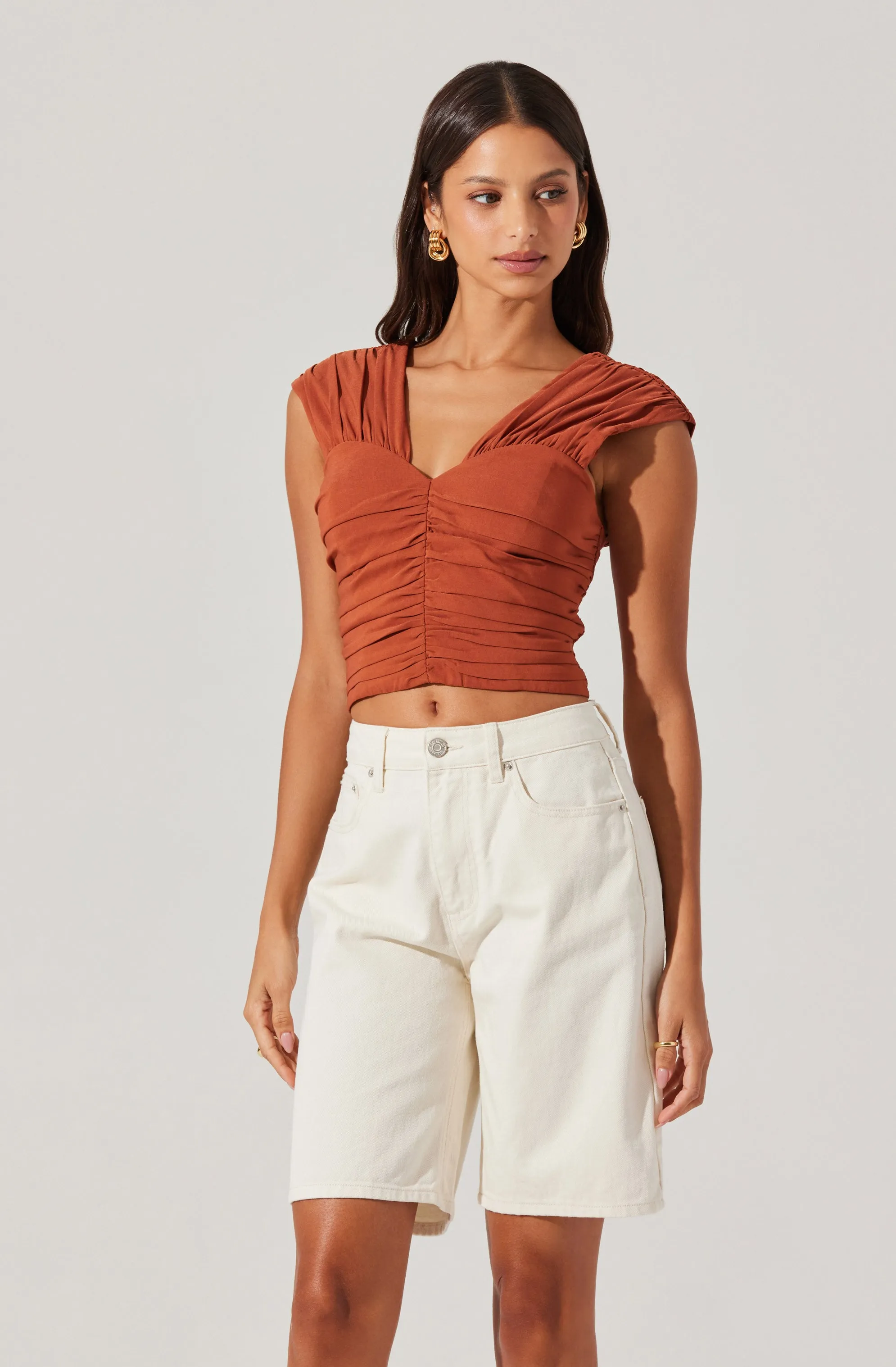 Samarra Ruched Crop Top sold by Astr product image thumbnail 5