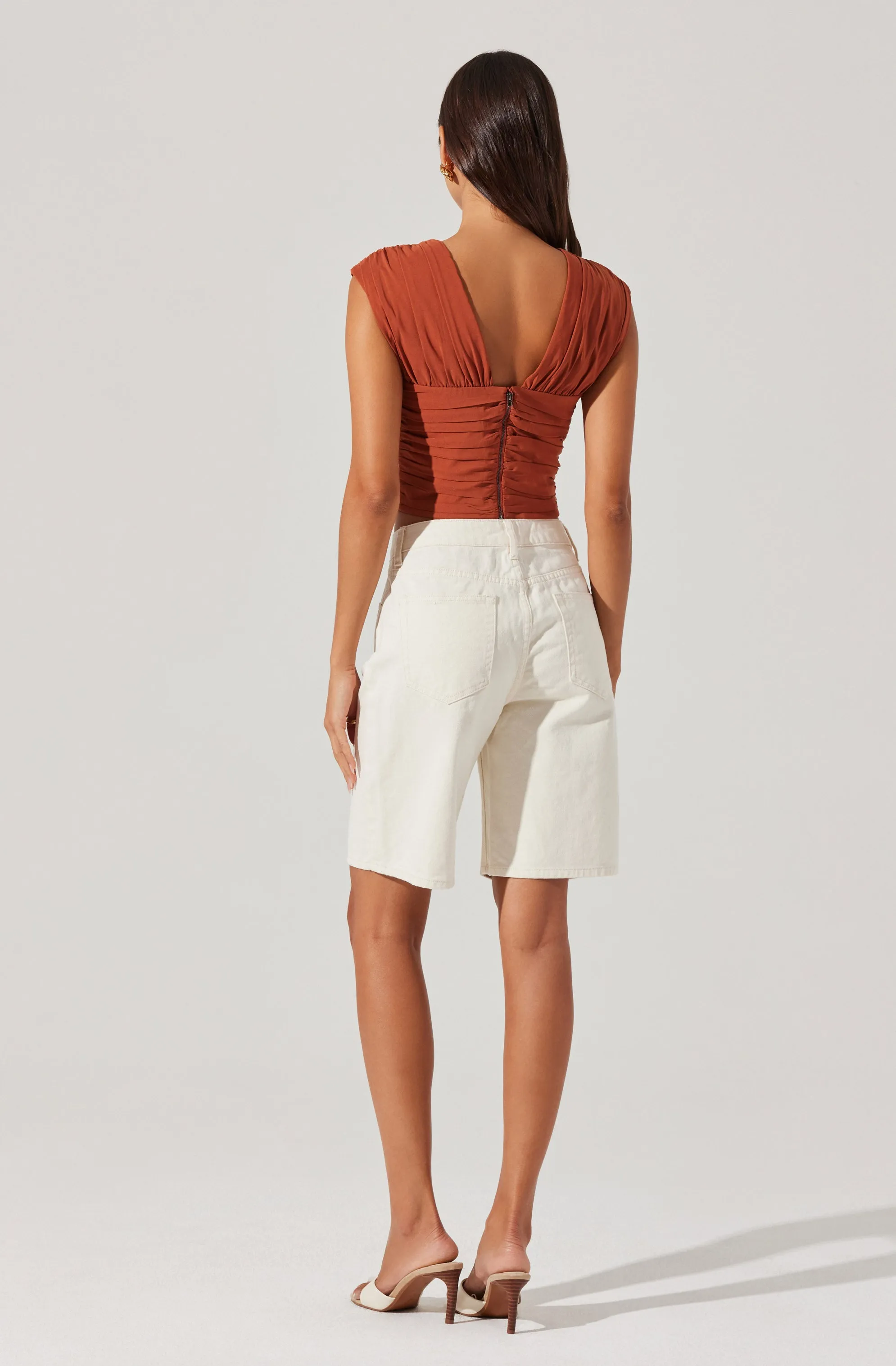 Samarra Ruched Crop Top sold by Astr product image thumbnail 4