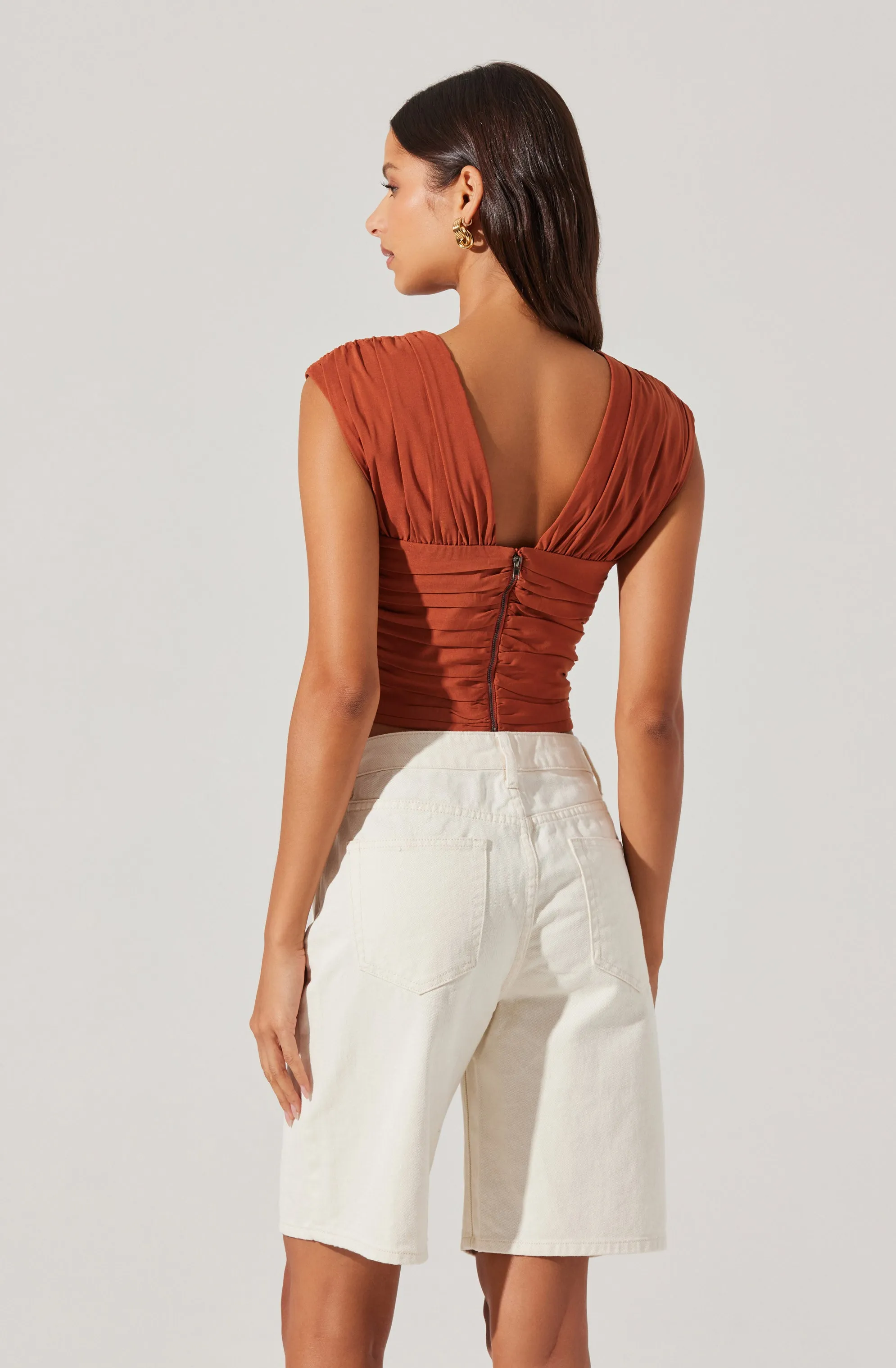 Samarra Ruched Crop Top sold by Astr product image thumbnail 2