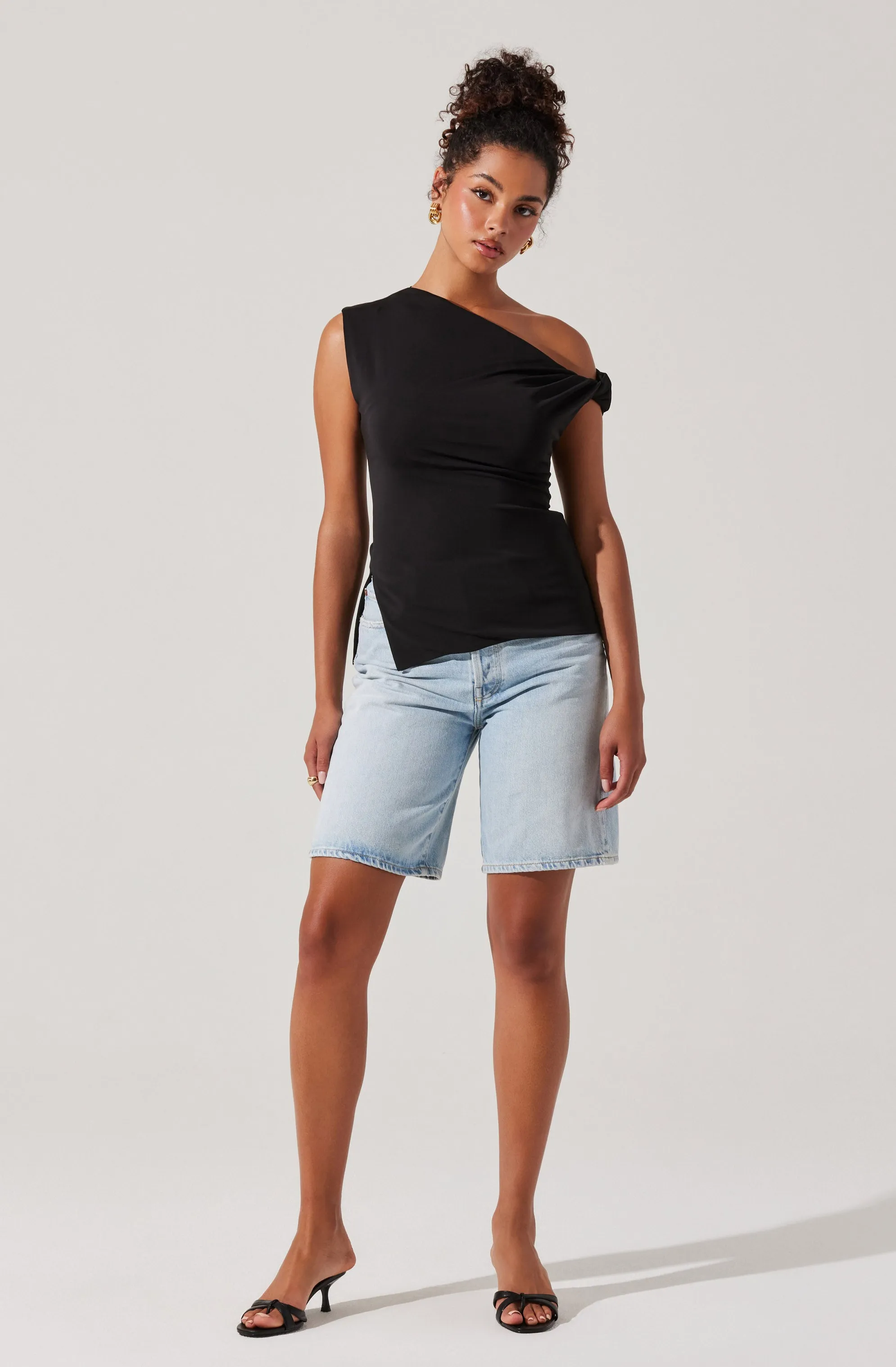 Aphra Twisted Off Shoulder Top sold by Astr product image thumbnail 3