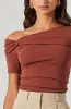 Saylah Off Shoulder Twist Top sold by Astr