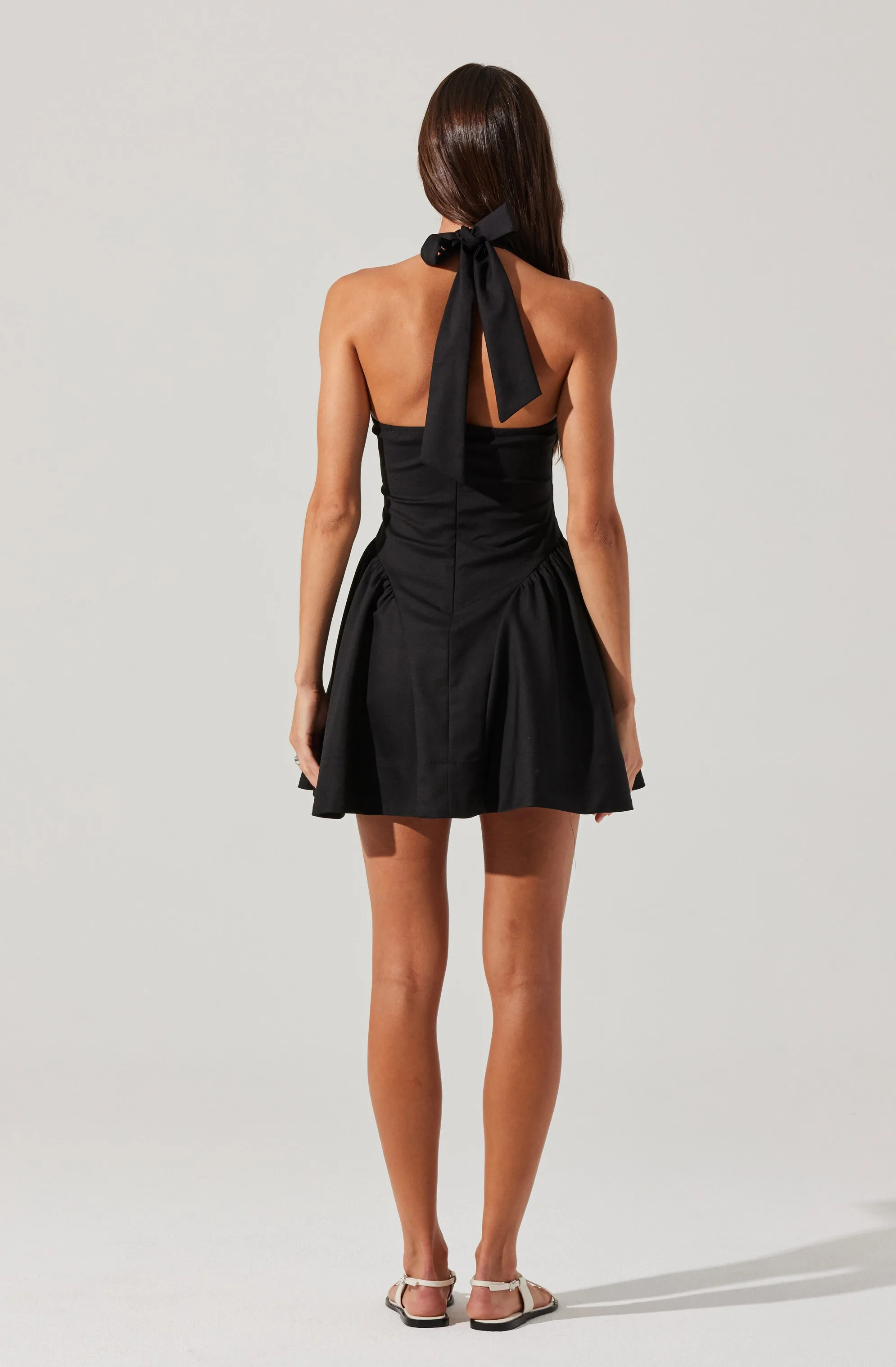 Meana V-Neck Halter Mini Dress sold by Astr product image thumbnail 4