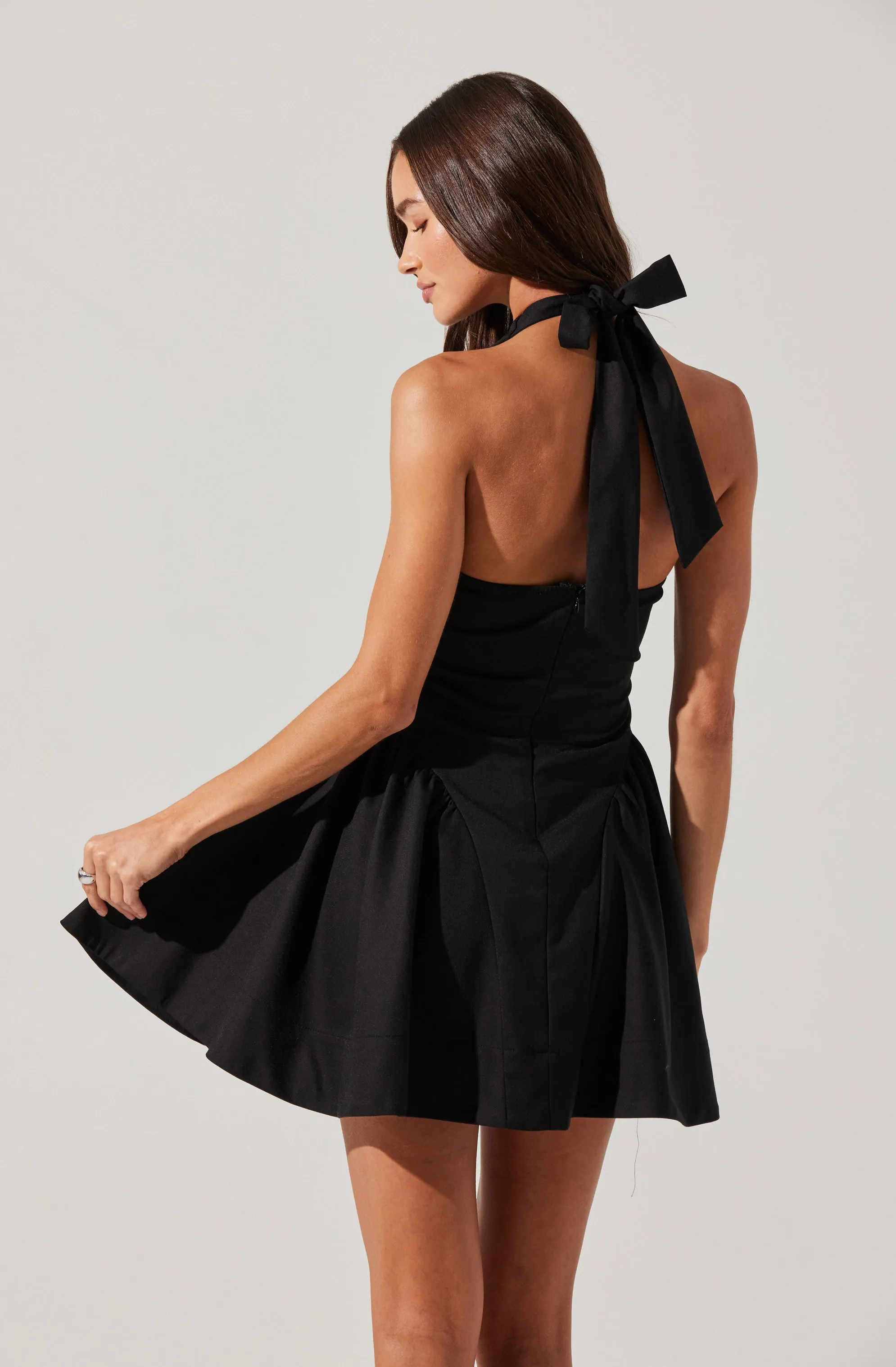 Meana V-Neck Halter Mini Dress sold by Astr product image thumbnail 2