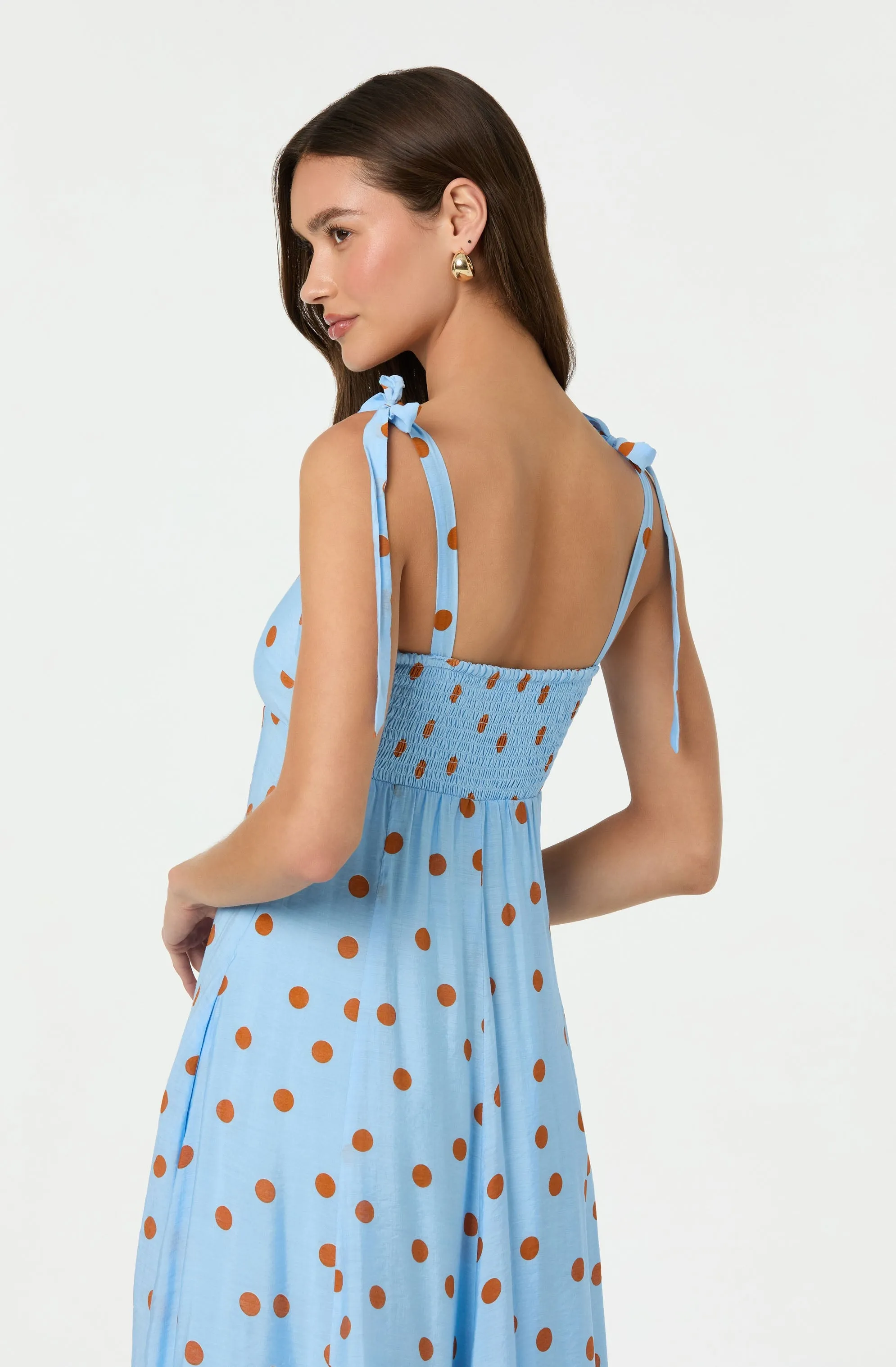 Lilliana Polka Dot Midi Dress sold by Astr product image thumbnail 5