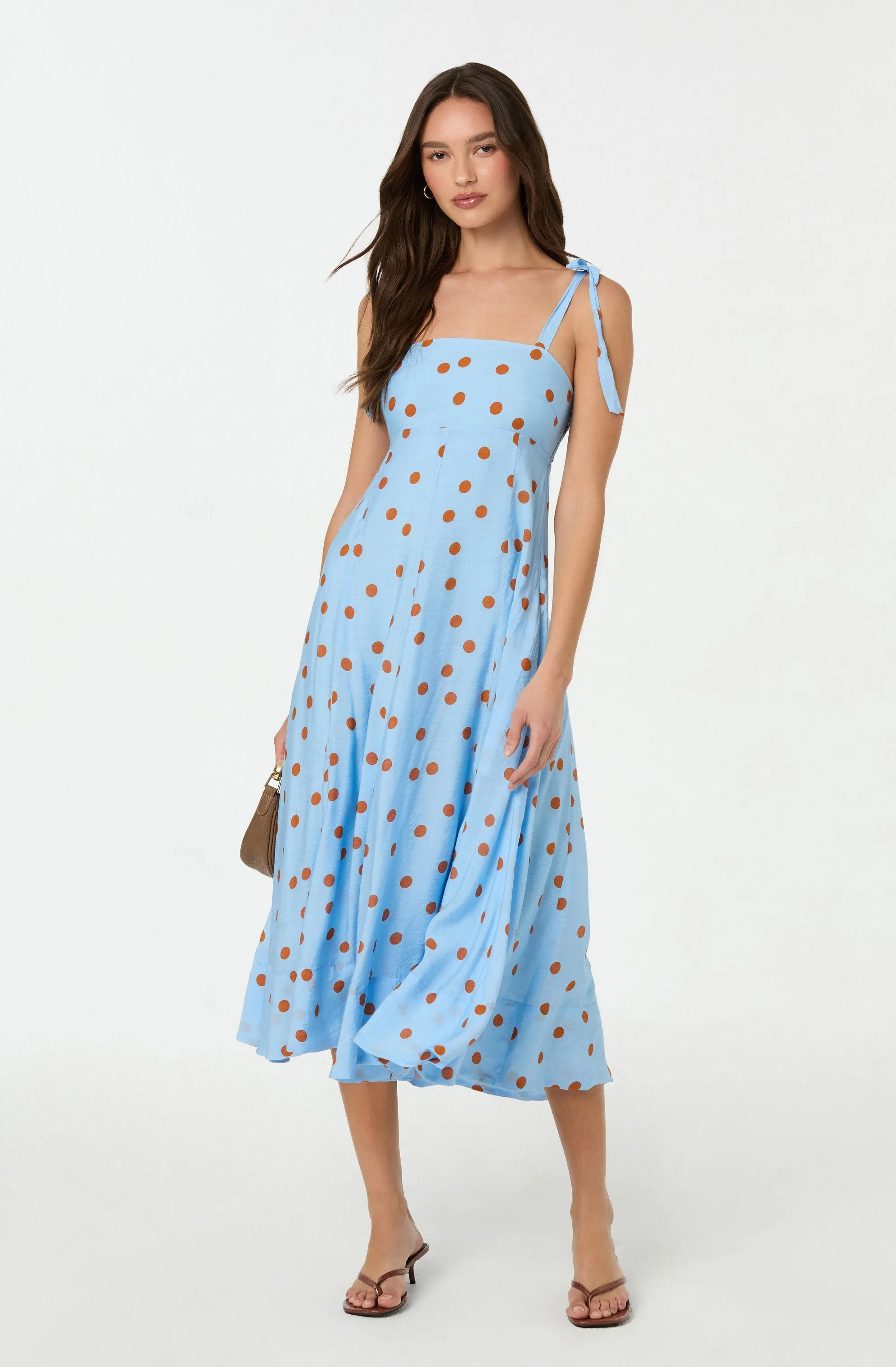 Lilliana Polka Dot Midi Dress sold by Astr
