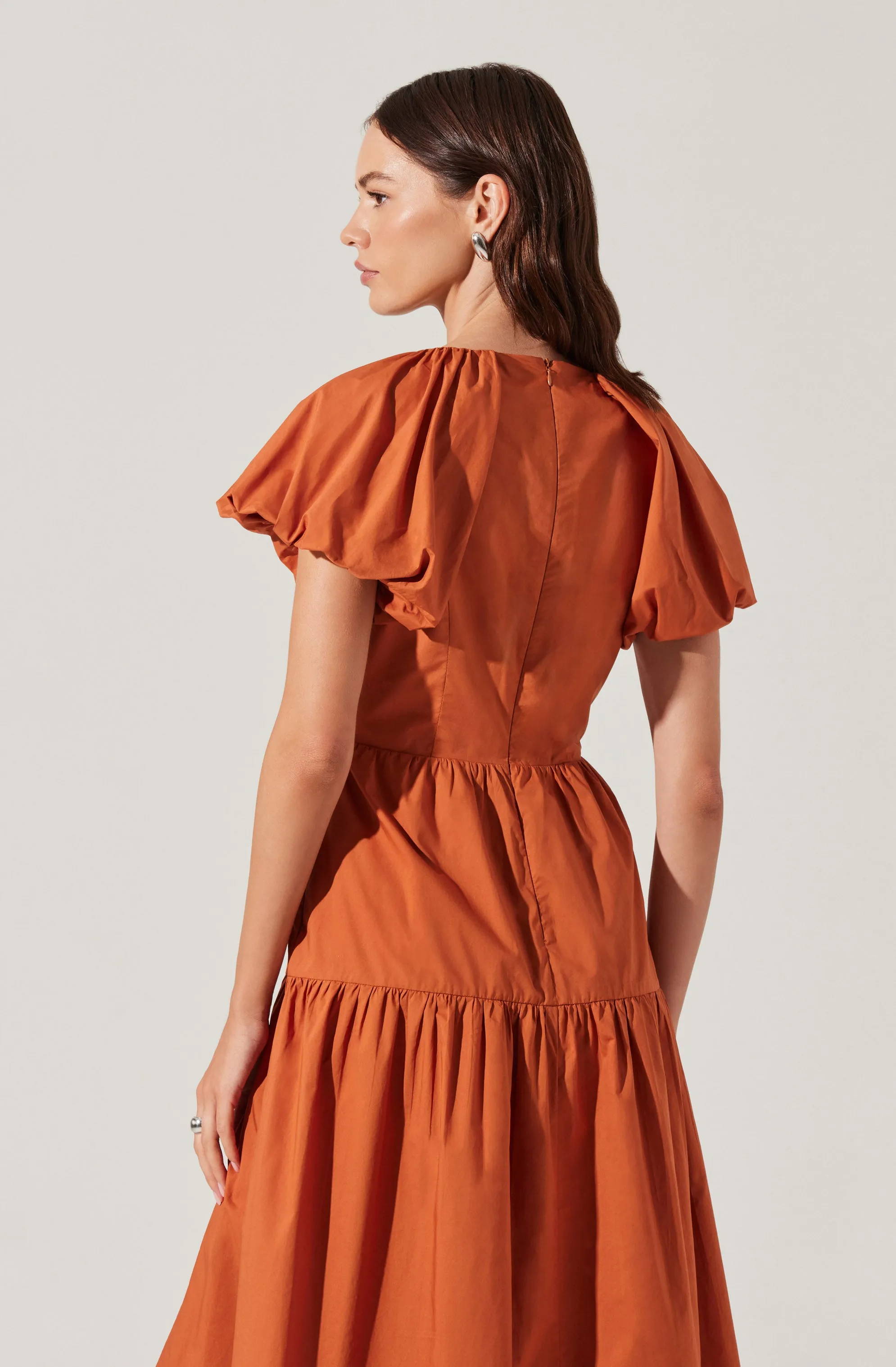 Aine Tie-Front Midi Dress sold by Astr product image thumbnail 3