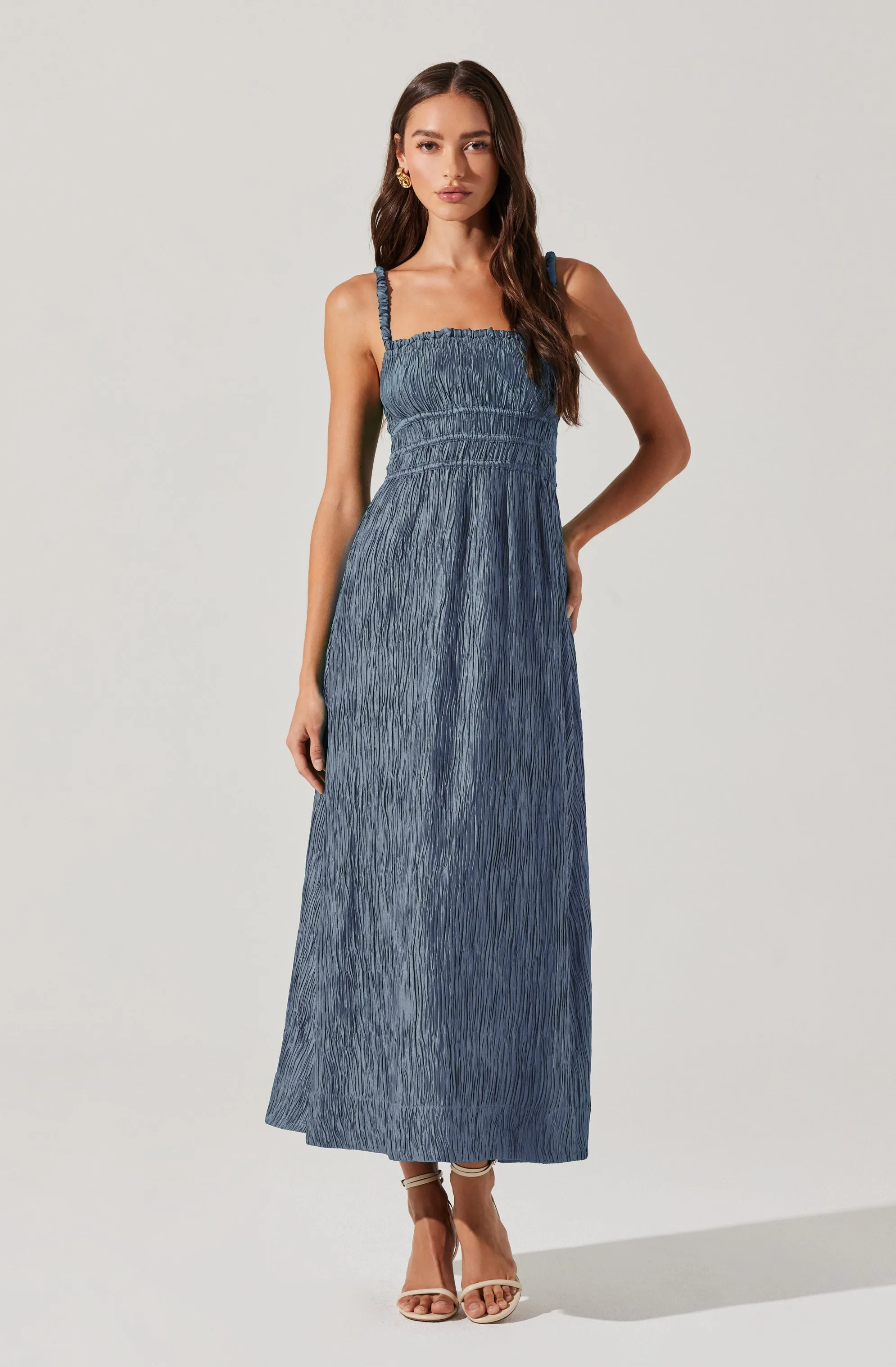 Neelam Smocked Open Back Dress sold by Astr