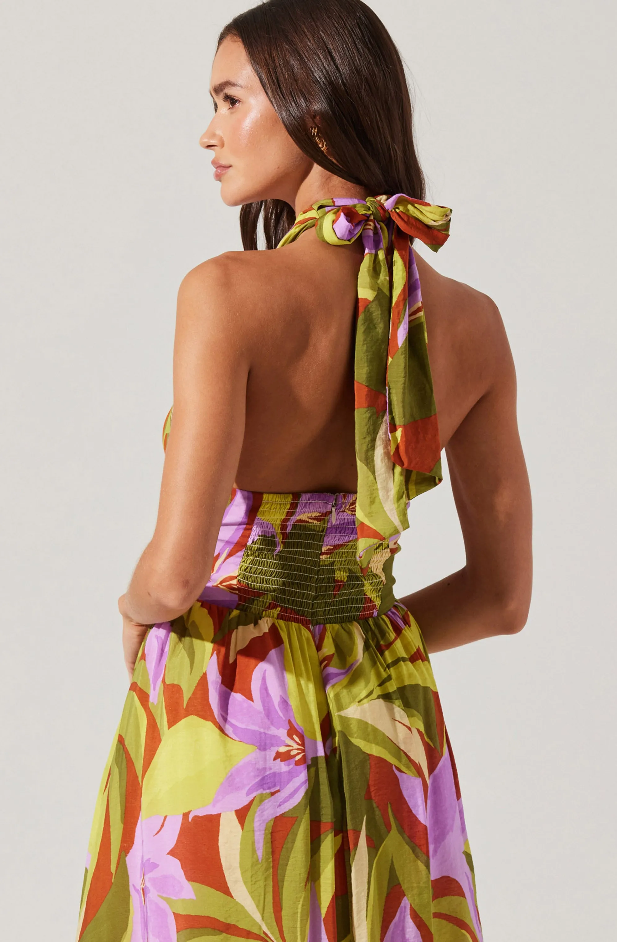 Kalia Halter Floral Midi Dress sold by Astr product image thumbnail 2