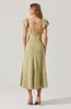 Leocadia Embroidered Puff Sleeve Dress sold by Astr
