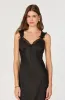 Lace Trim Satin Slip Dress sold by Astr