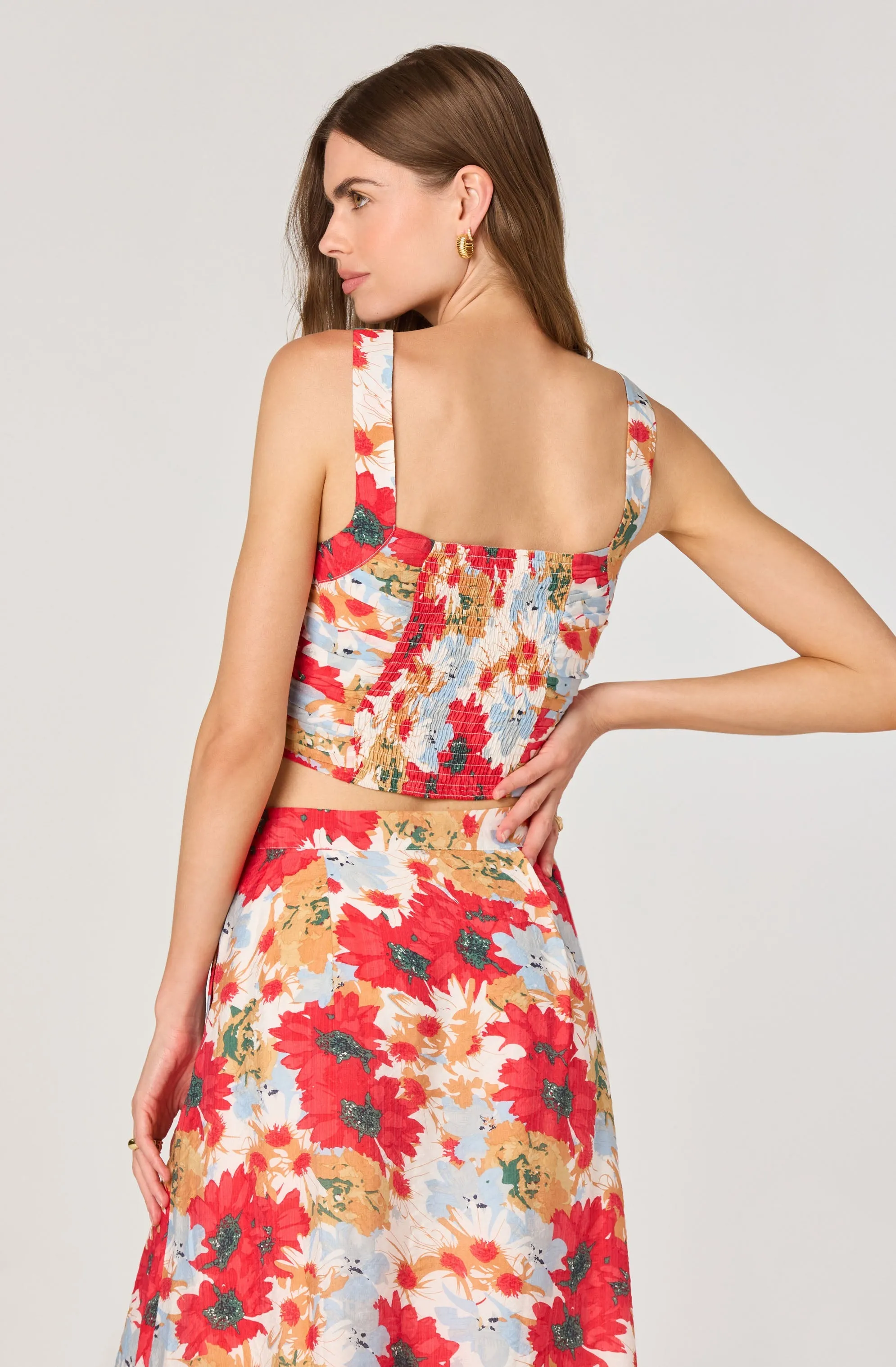 Ruched Bustier Crop Top sold by Astr product image thumbnail 2