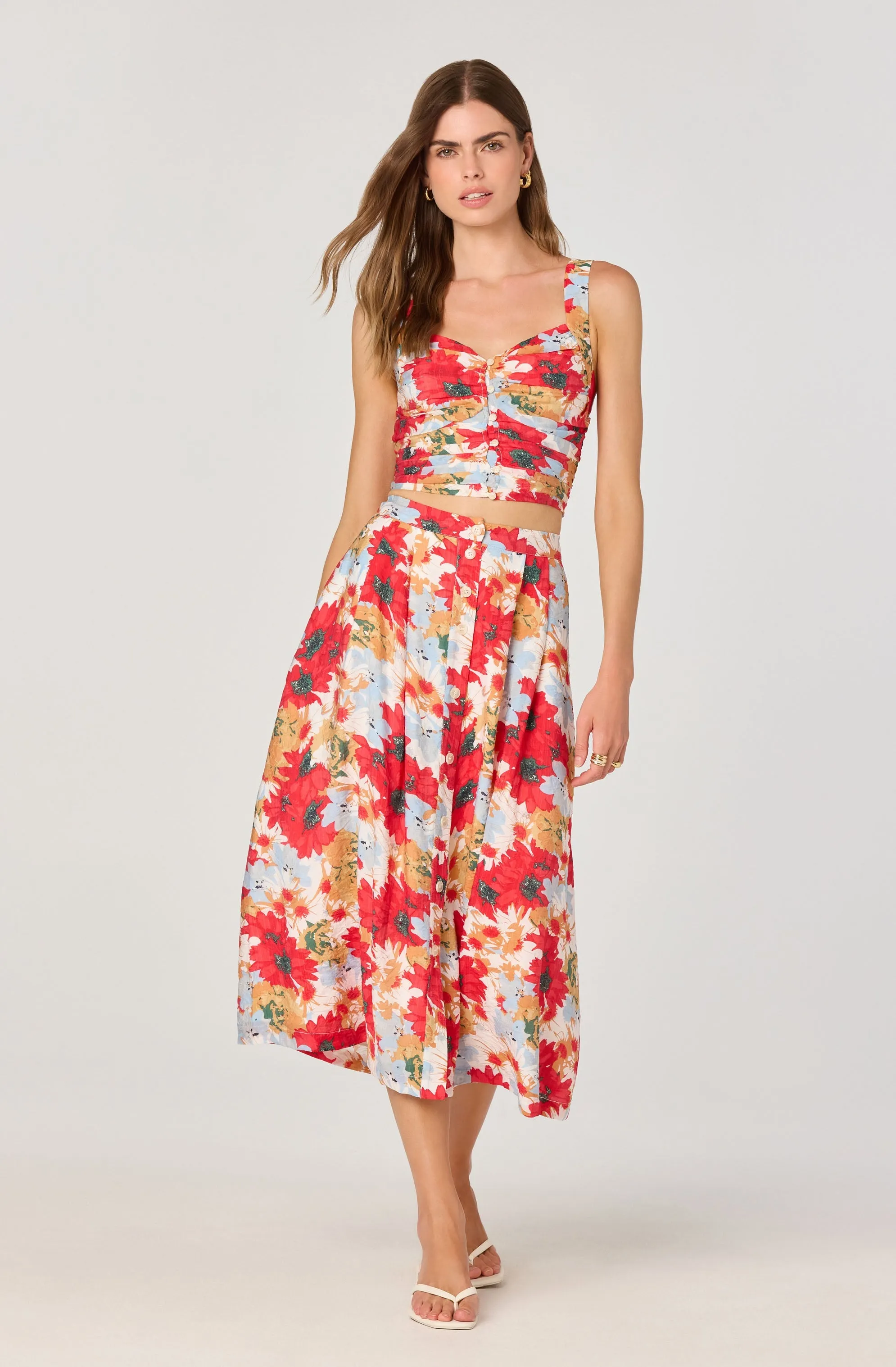 Ruched Bustier Crop Top sold by Astr product image thumbnail 3