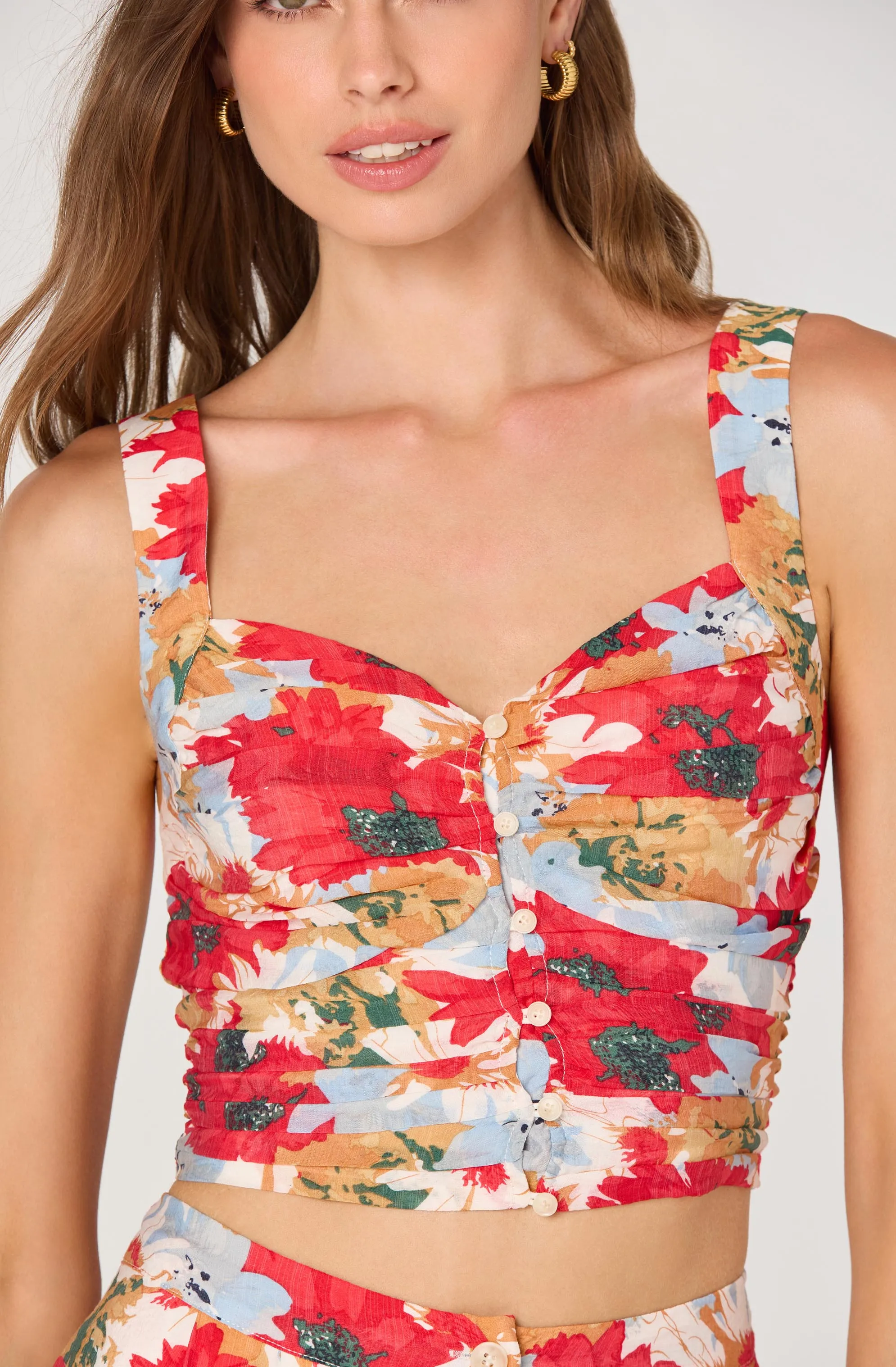 Ruched Bustier Crop Top sold by Astr product image thumbnail 5