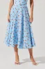 Janie Polka Dot Midi Skirt sold by Astr