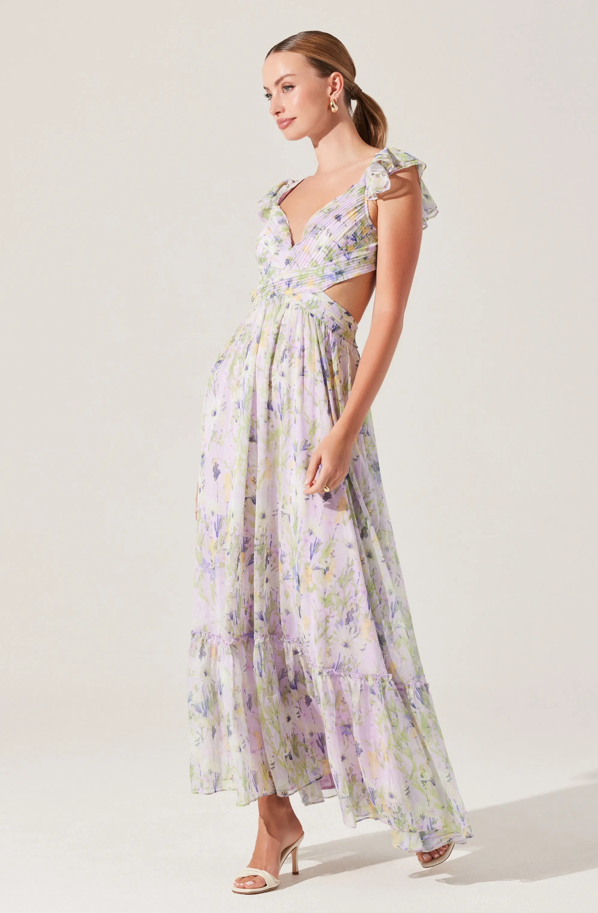Primrose Floral Strappy Back Maxi Dress sold by Astr product image thumbnail 3