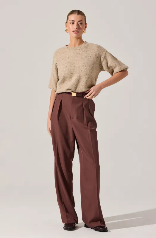 Faria Pleated Tailored Pants sold by Astr