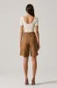 Quillie Pleated Tailored Bermuda Shorts sold by Astr