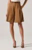 Quillie Pleated Tailored Bermuda Shorts sold by Astr