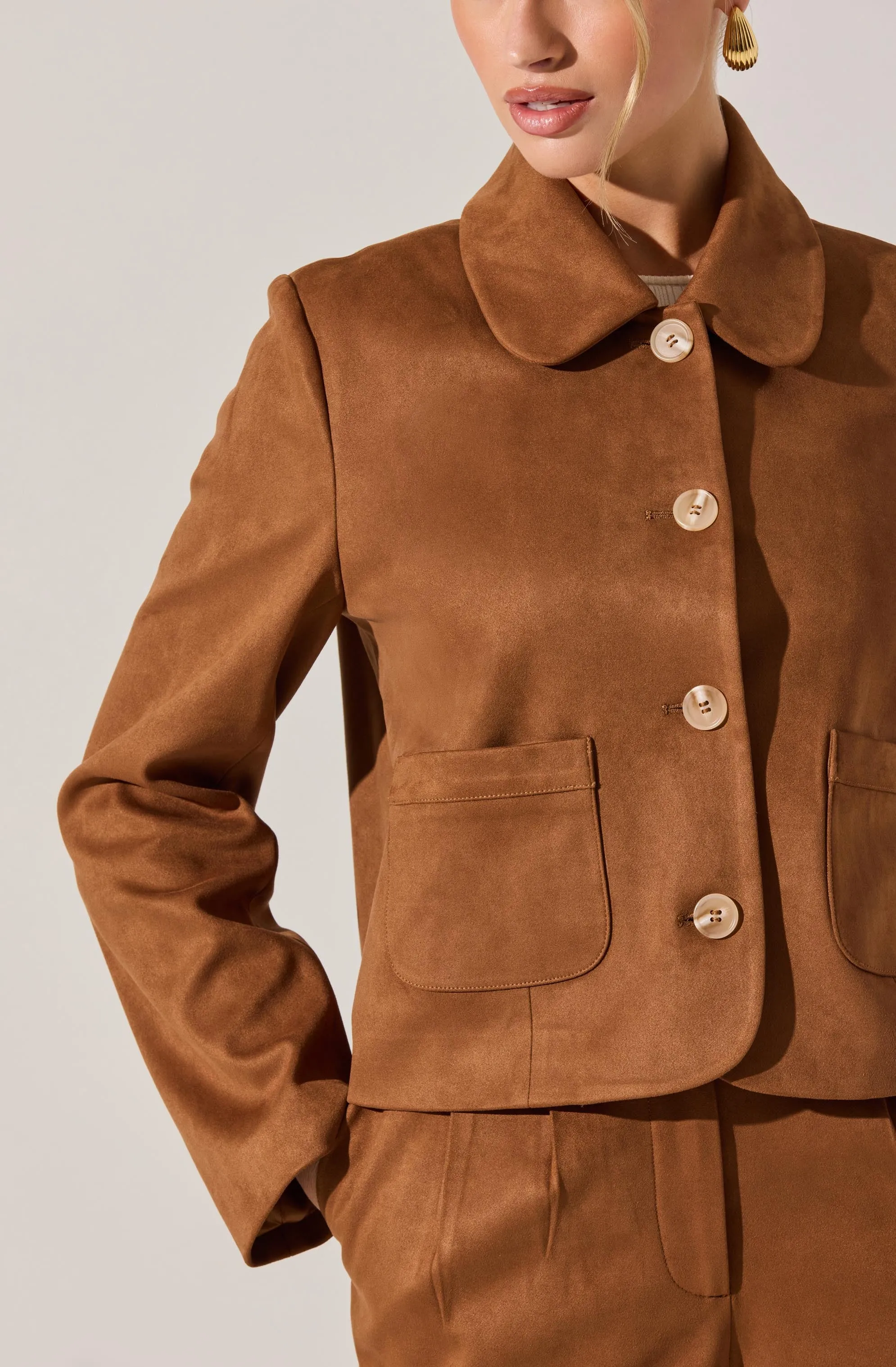 Jude Faux Suede Jacket sold by Astr product image thumbnail 4