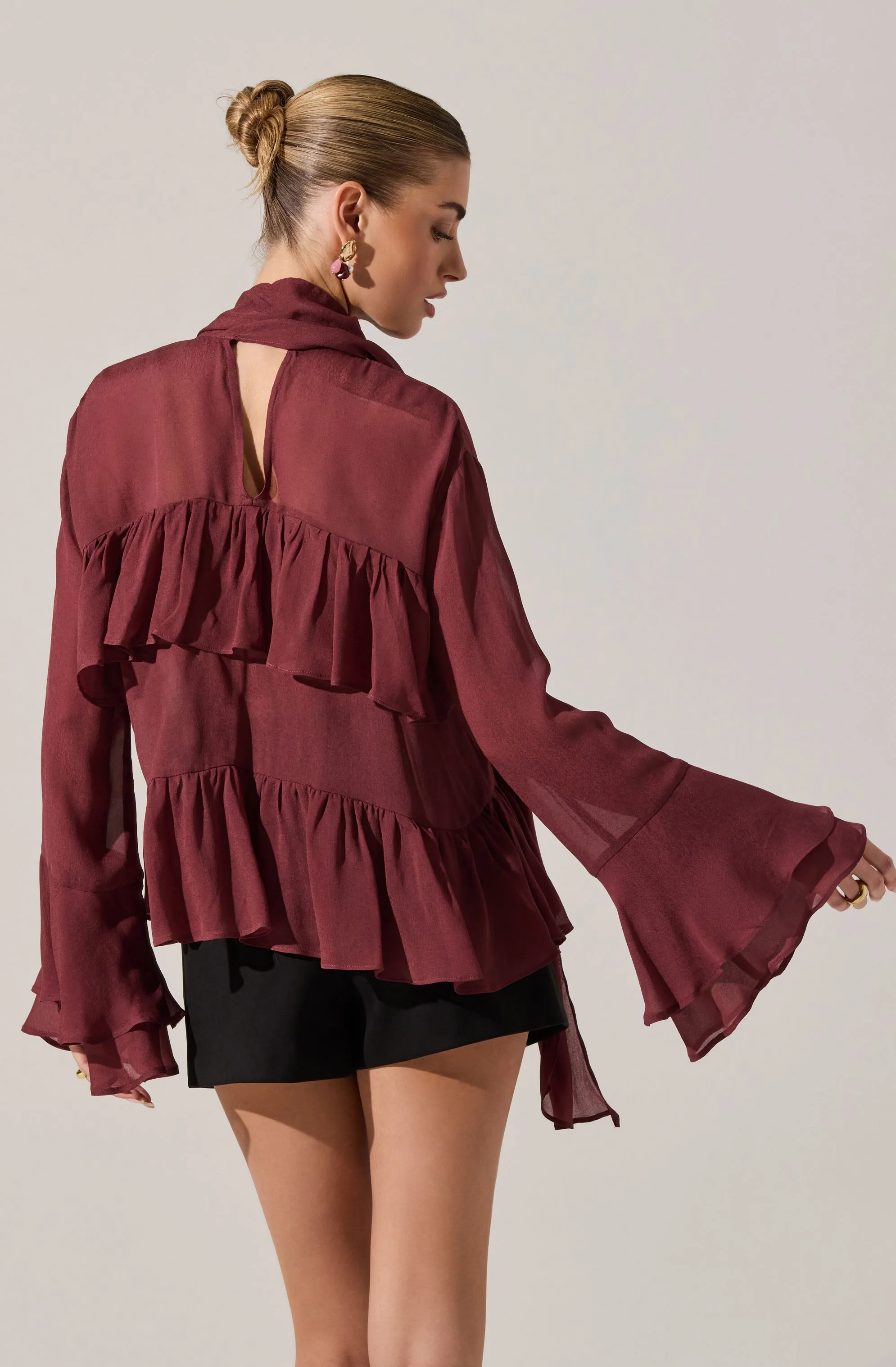Fae Tiered Ruffle Top sold by Astr product image thumbnail 2
