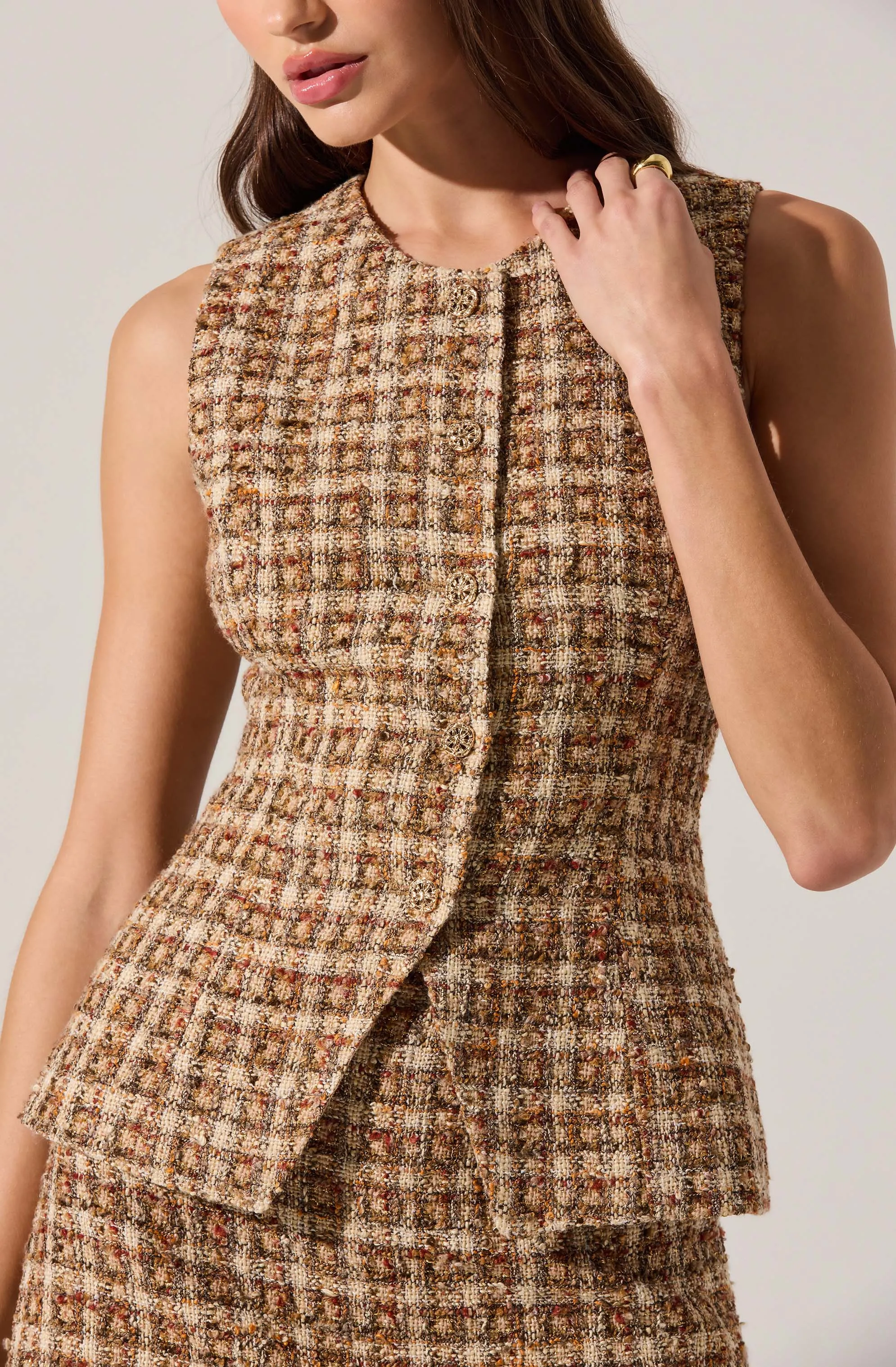 Dilone Tweed Vest Mini Dress sold by Astr product image thumbnail 5
