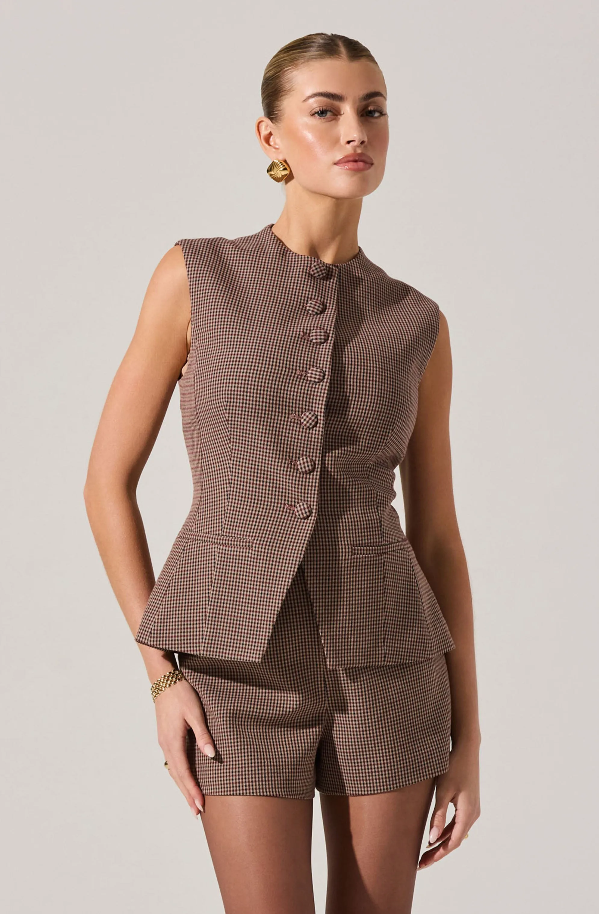 Gisselle High Neck Cutaway Vest sold by Astr product image thumbnail 3
