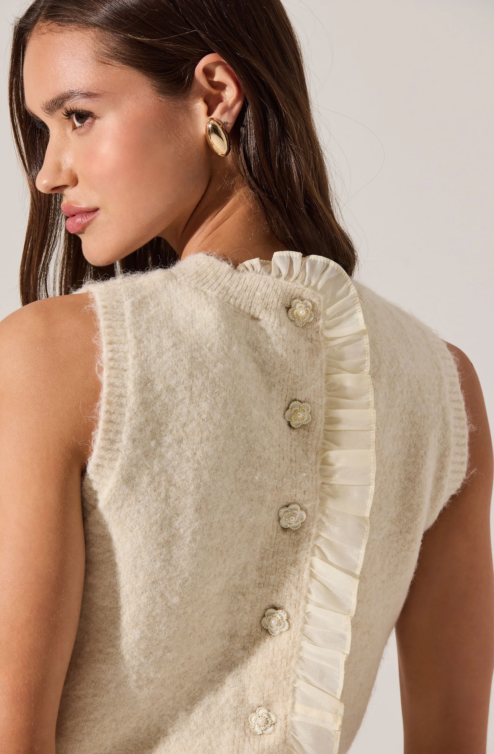 Pernille Cable Knit Sweater Tank sold by Astr product image thumbnail 5