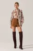 Cinthia Sheer Bow Tie Top sold by Astr
