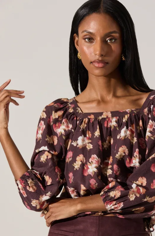 Dejah Floral Crop Top sold by Astr