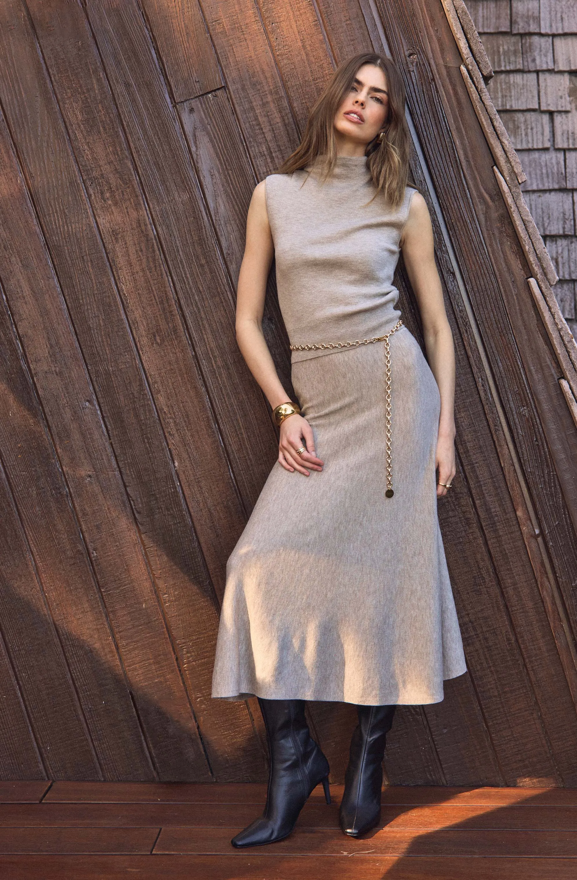 Deora Midi Sweater Skirt sold by Astr
