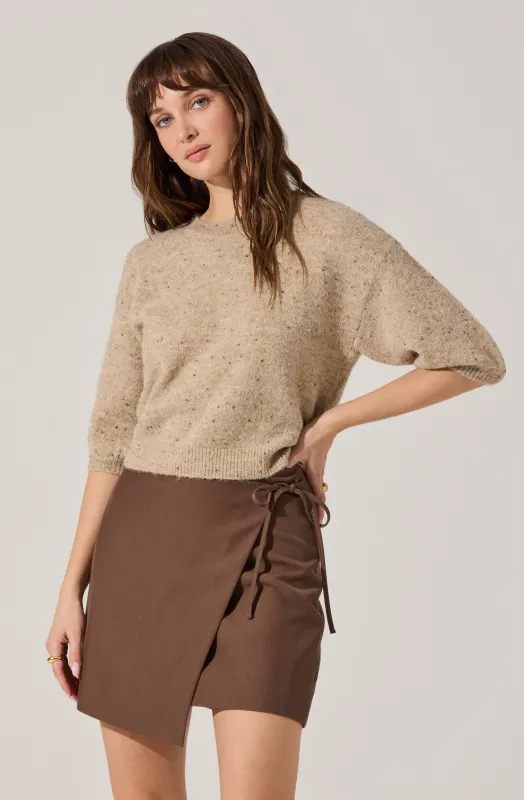 Ashvi Wrap Mini Skirt sold by Astr