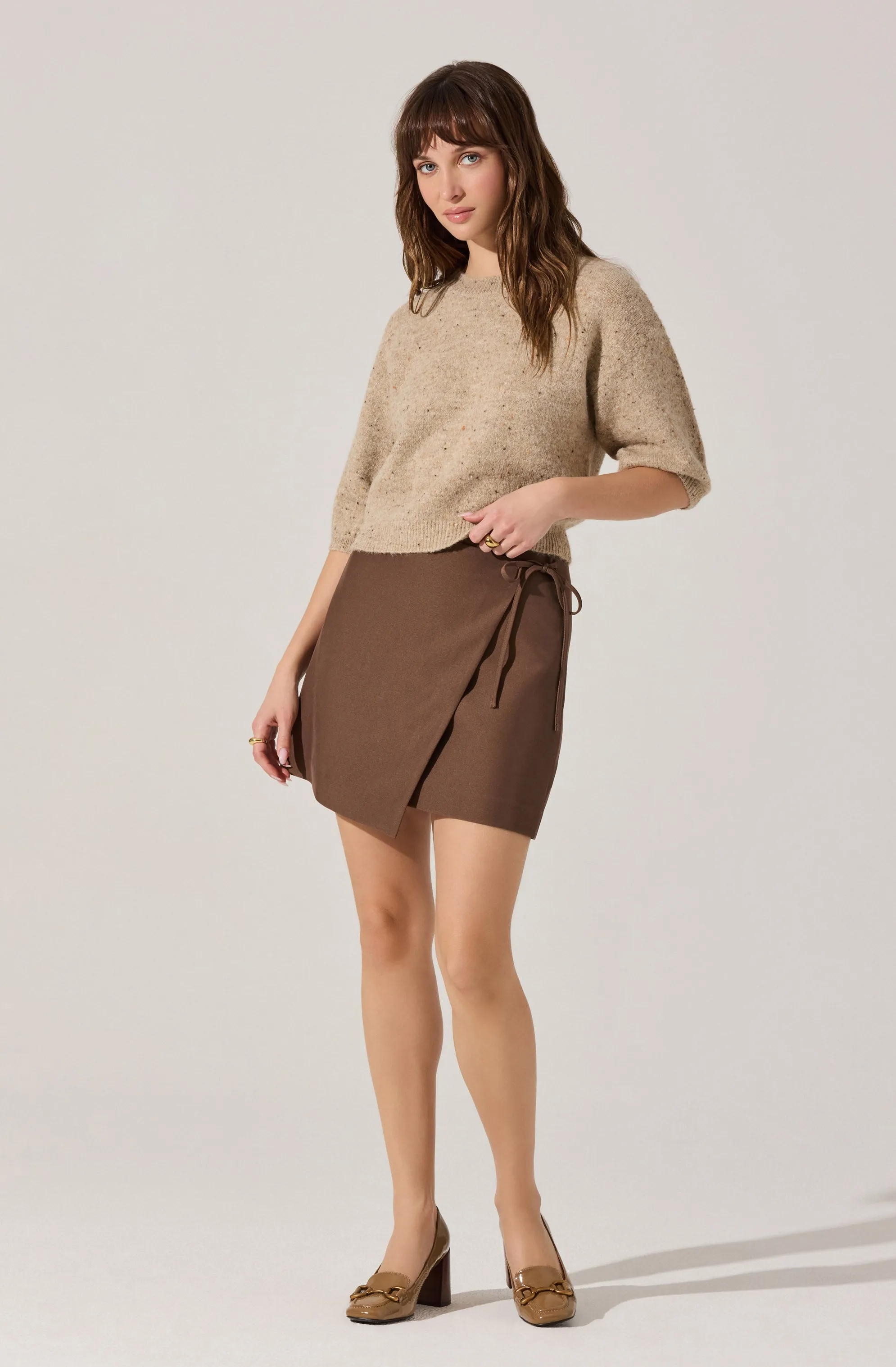 Ashvi Wrap Mini Skirt sold by Astr product image thumbnail 5