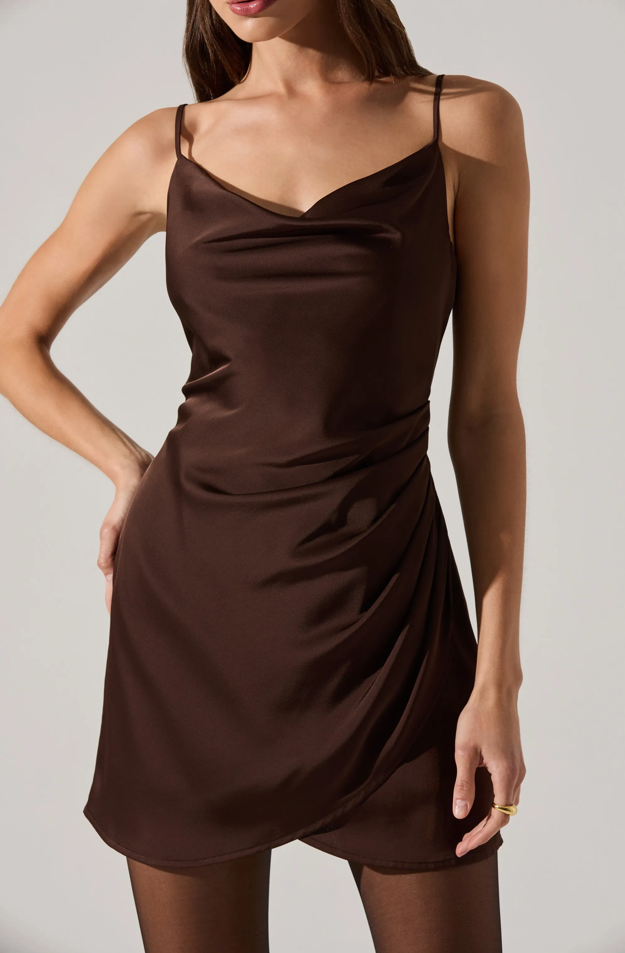 Jenness Satin Mini Dress sold by Astr product image thumbnail 4