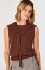 Sleeveless Layered Scarf Sweater sold by Astr
