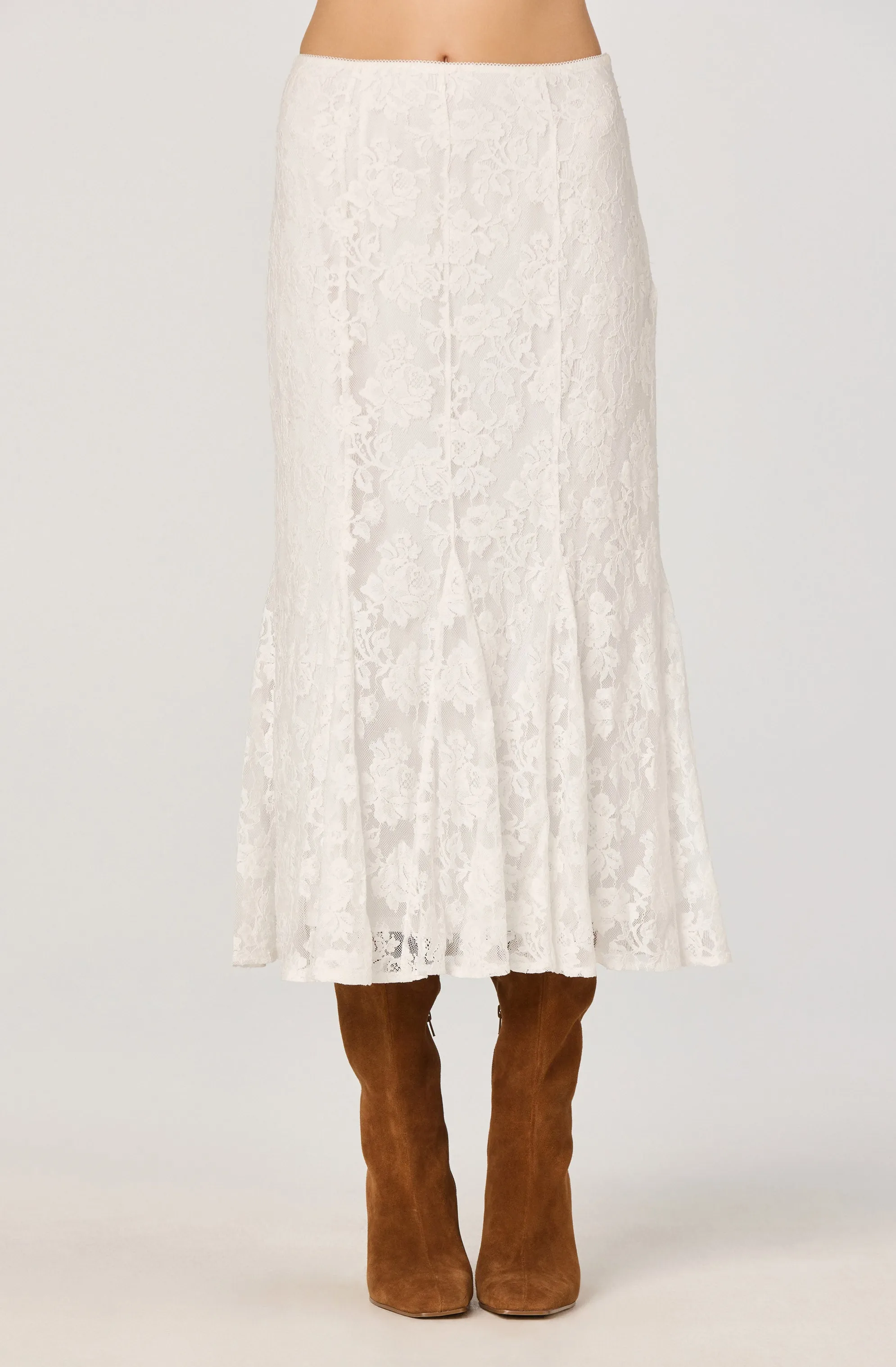 Lace Godet Midi Skirt sold by Astr product image thumbnail 2
