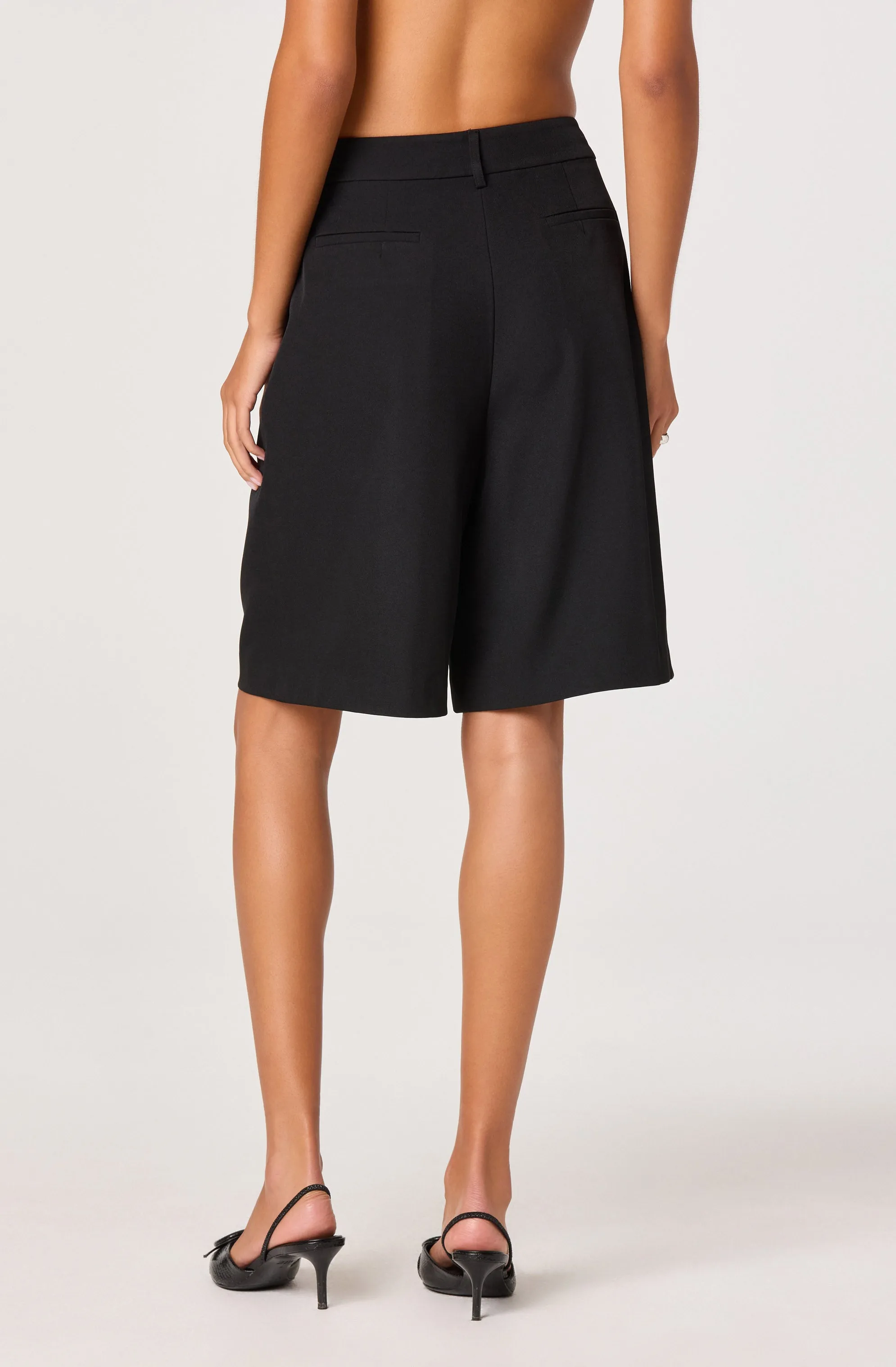 Pleat Front Tailored Bermuda Shorts sold by Astr product image thumbnail 2