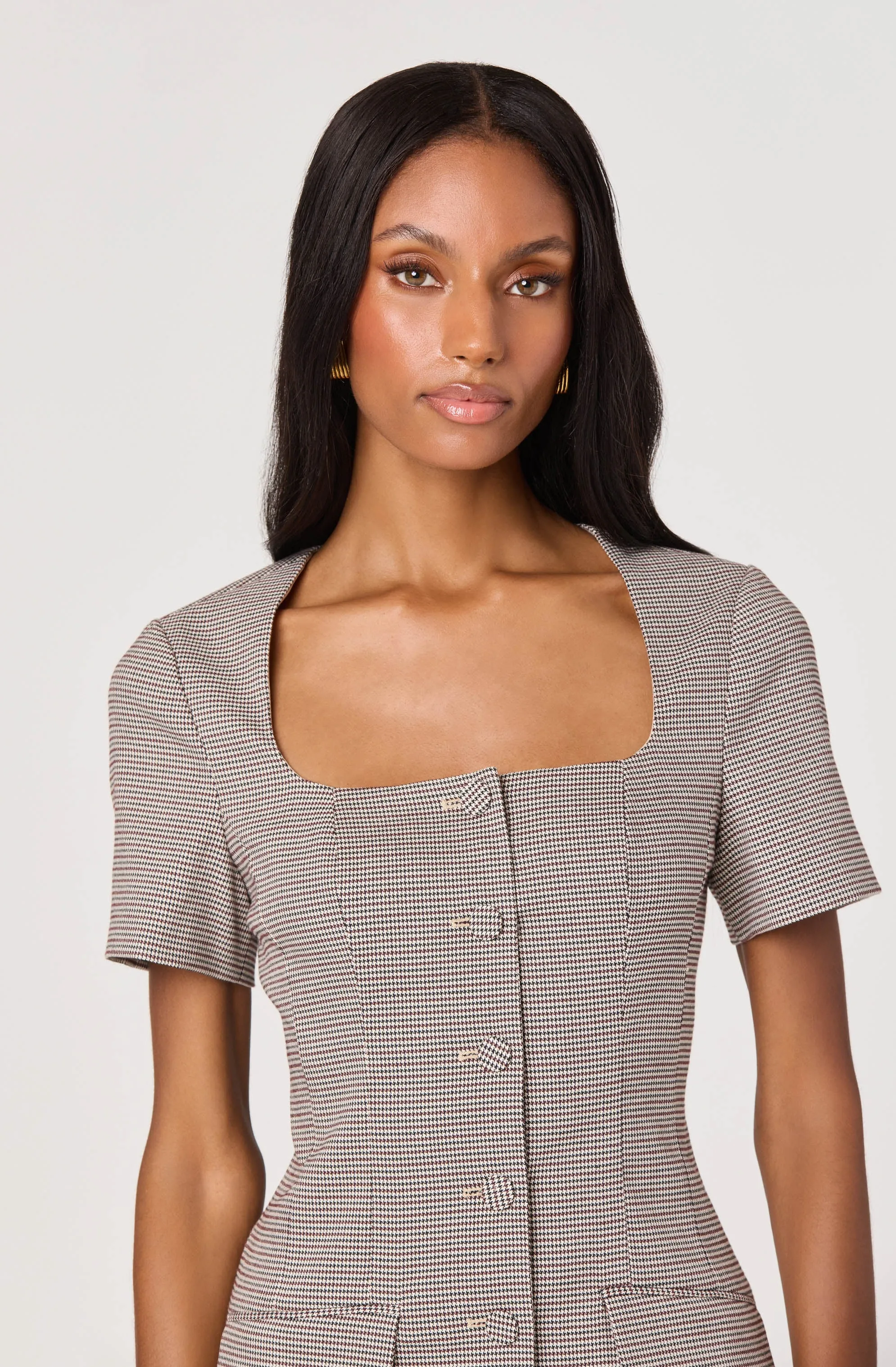 Square Neck Blazer Mini Dress sold by Astr product image thumbnail 5