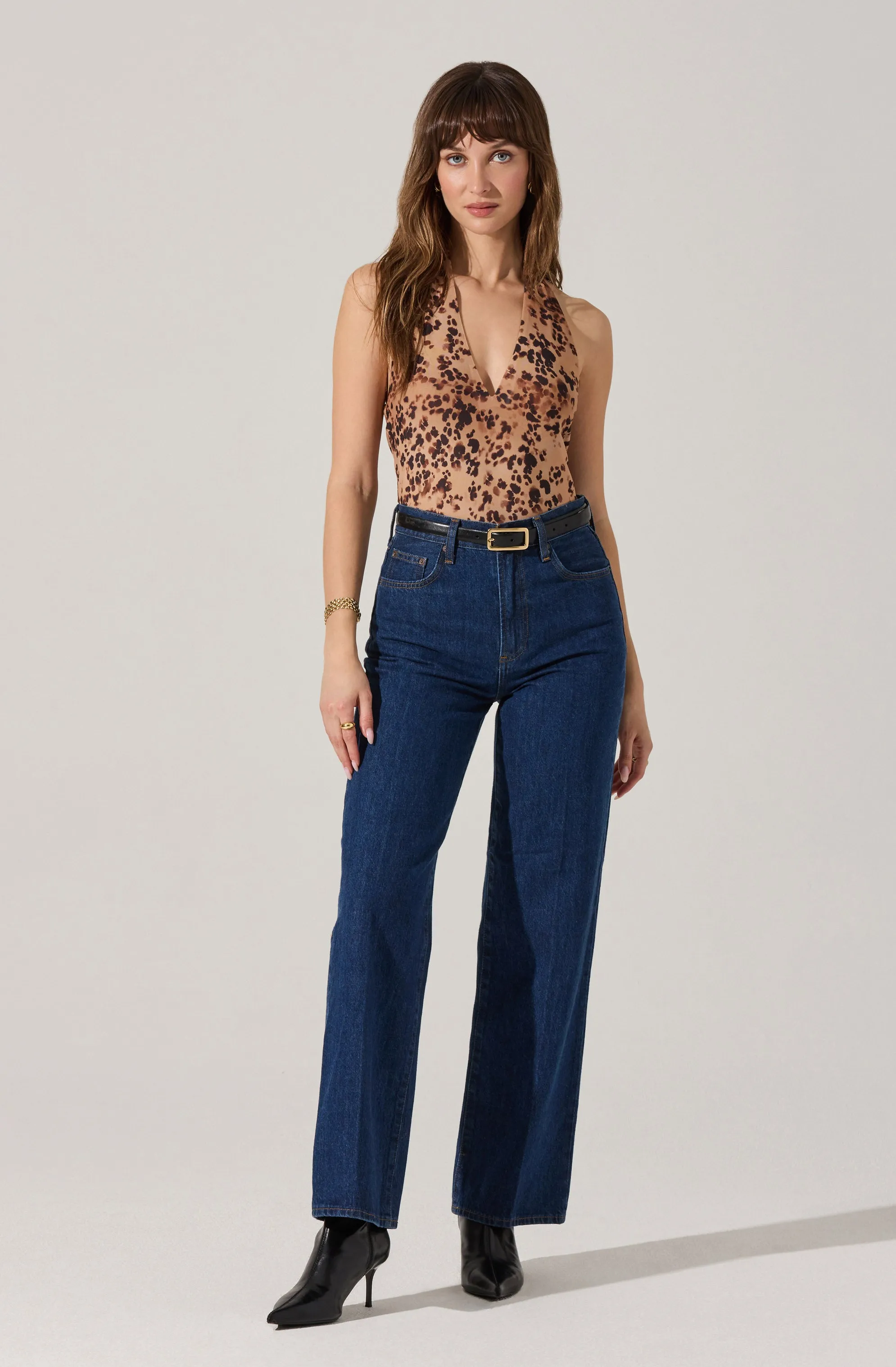 Nala Mesh Halter Bodysuit sold by Astr product image thumbnail 4
