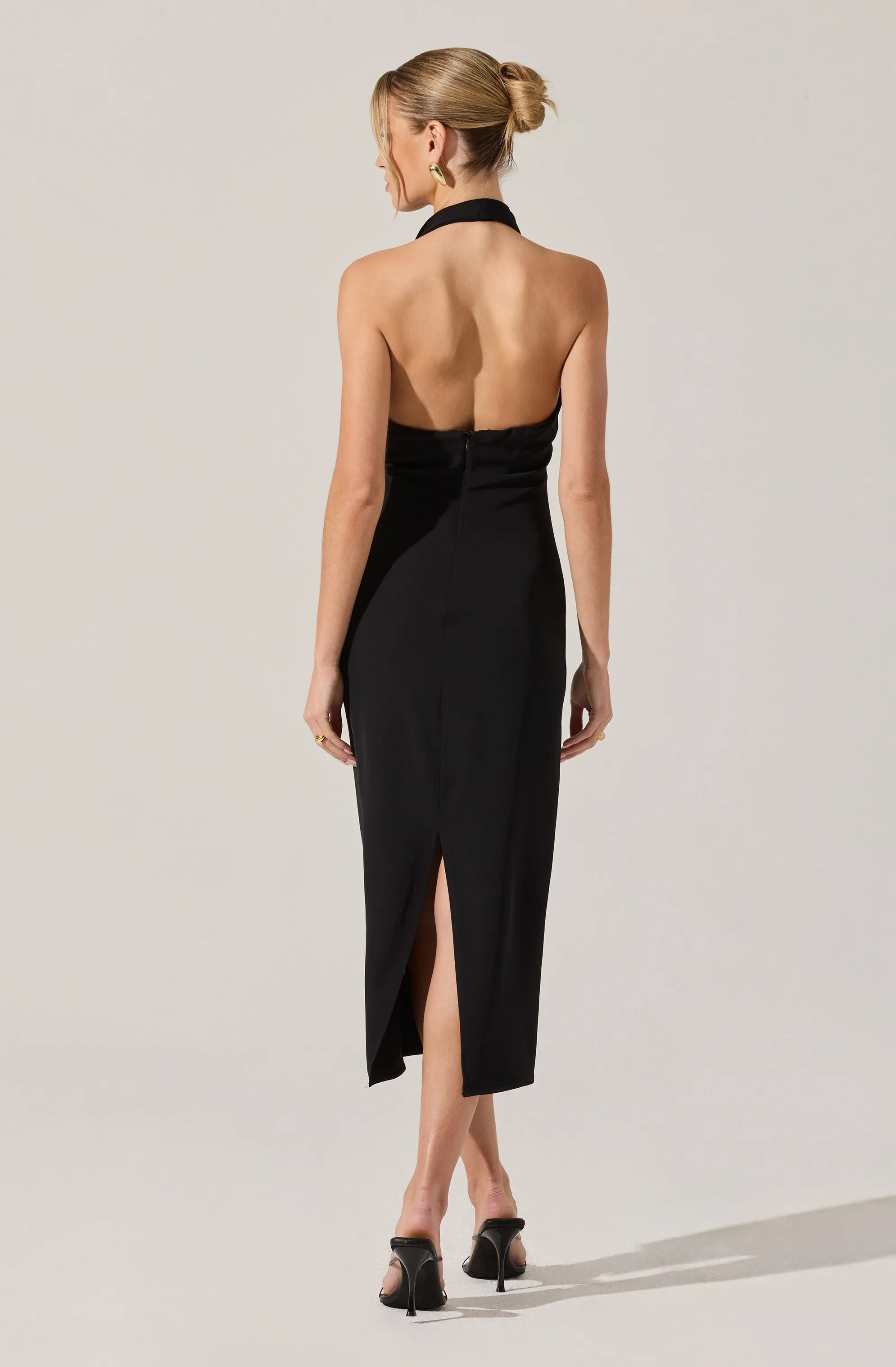 Alanna Halter Cowl Neck Midi Dress sold by Astr product image thumbnail 3