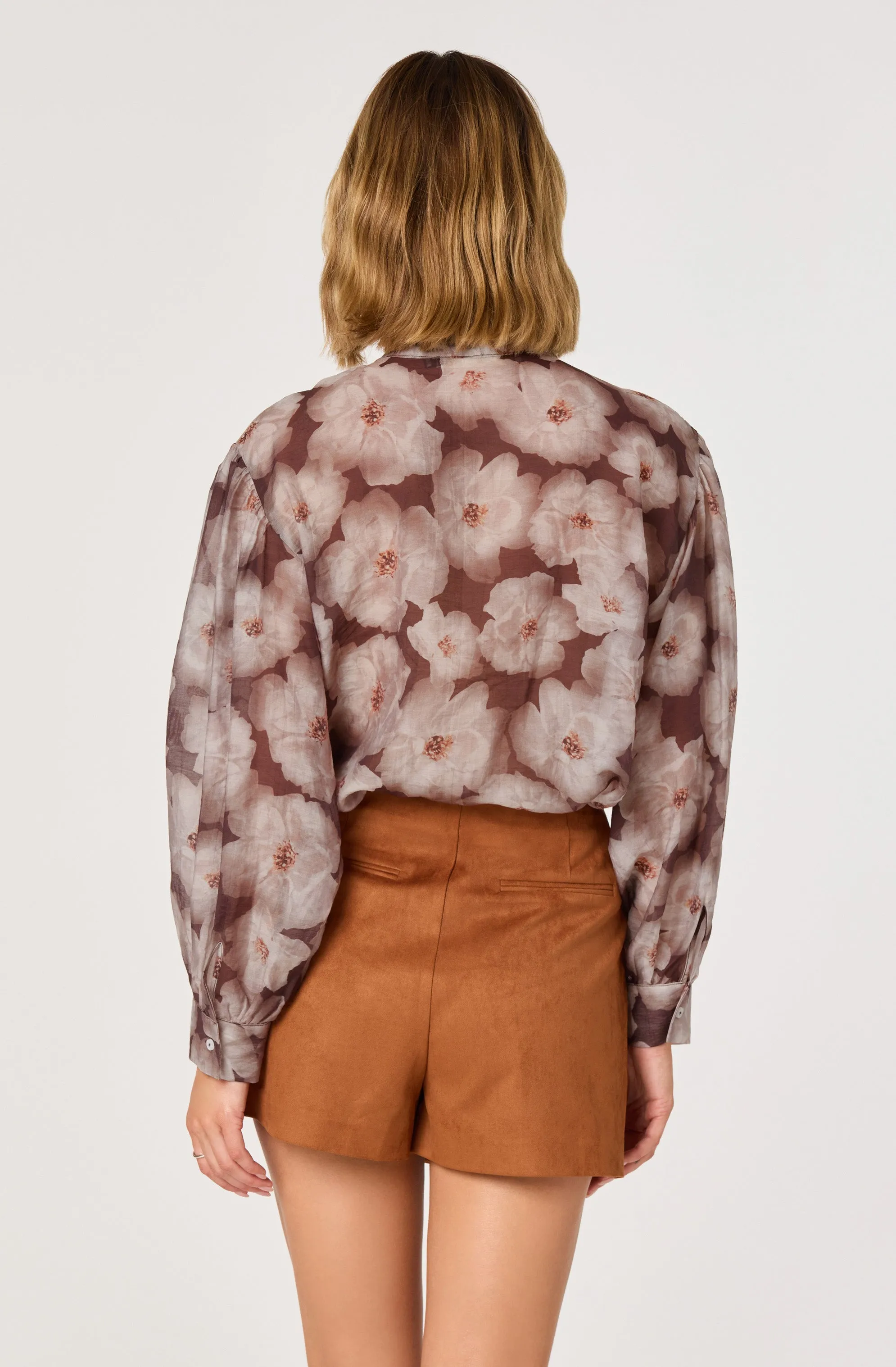 Semi Sheer Bow Necktie Top sold by Astr product image thumbnail 2