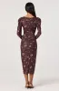 Ruched Mesh Midi Dress sold by Astr