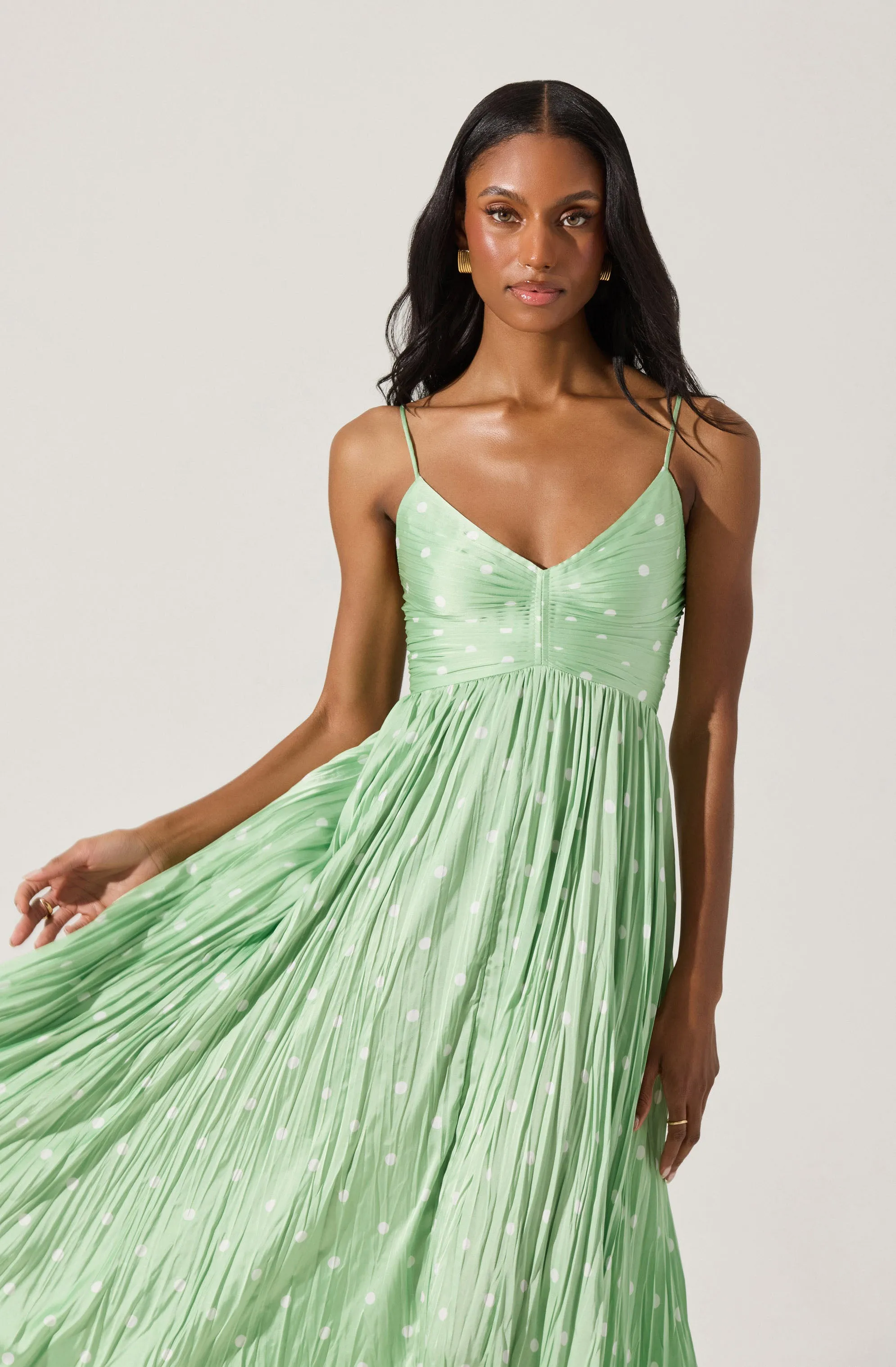 Maeve Printed Pleated Midi Dress sold by Astr product image thumbnail 4