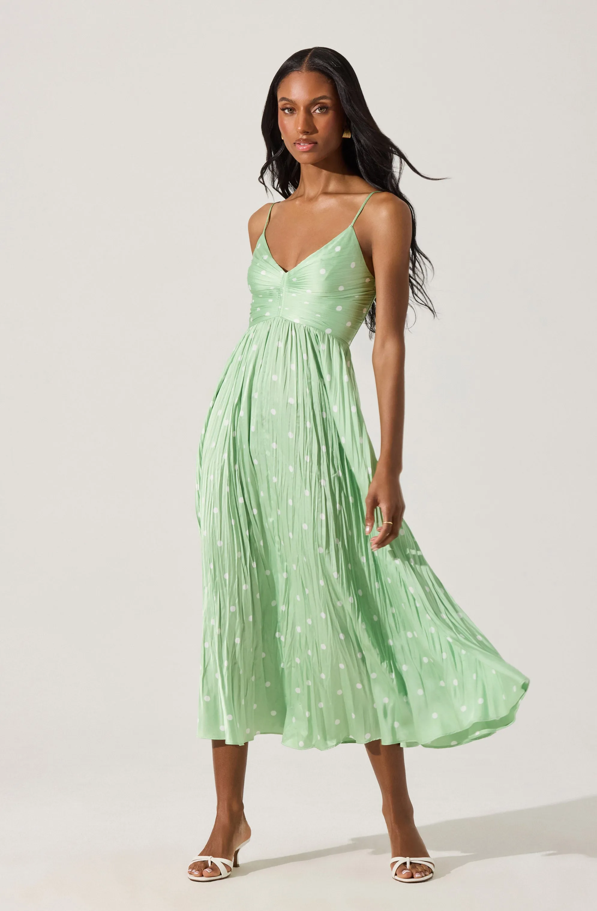 Maeve Printed Pleated Midi Dress sold by Astr product image thumbnail 3