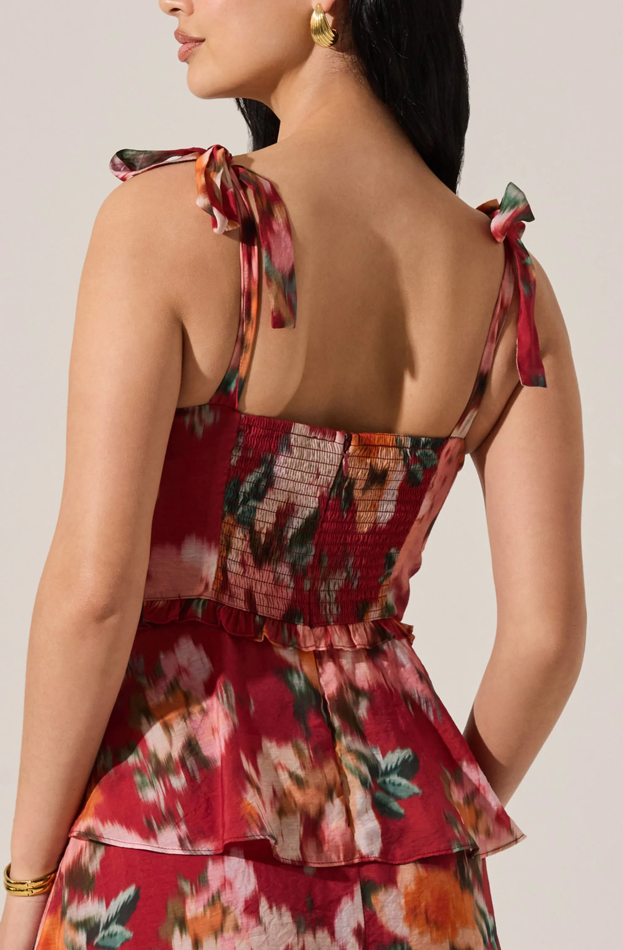 Mellorie Sweetheart Tiered Floral Maxi Dress sold by Astr product image thumbnail 3