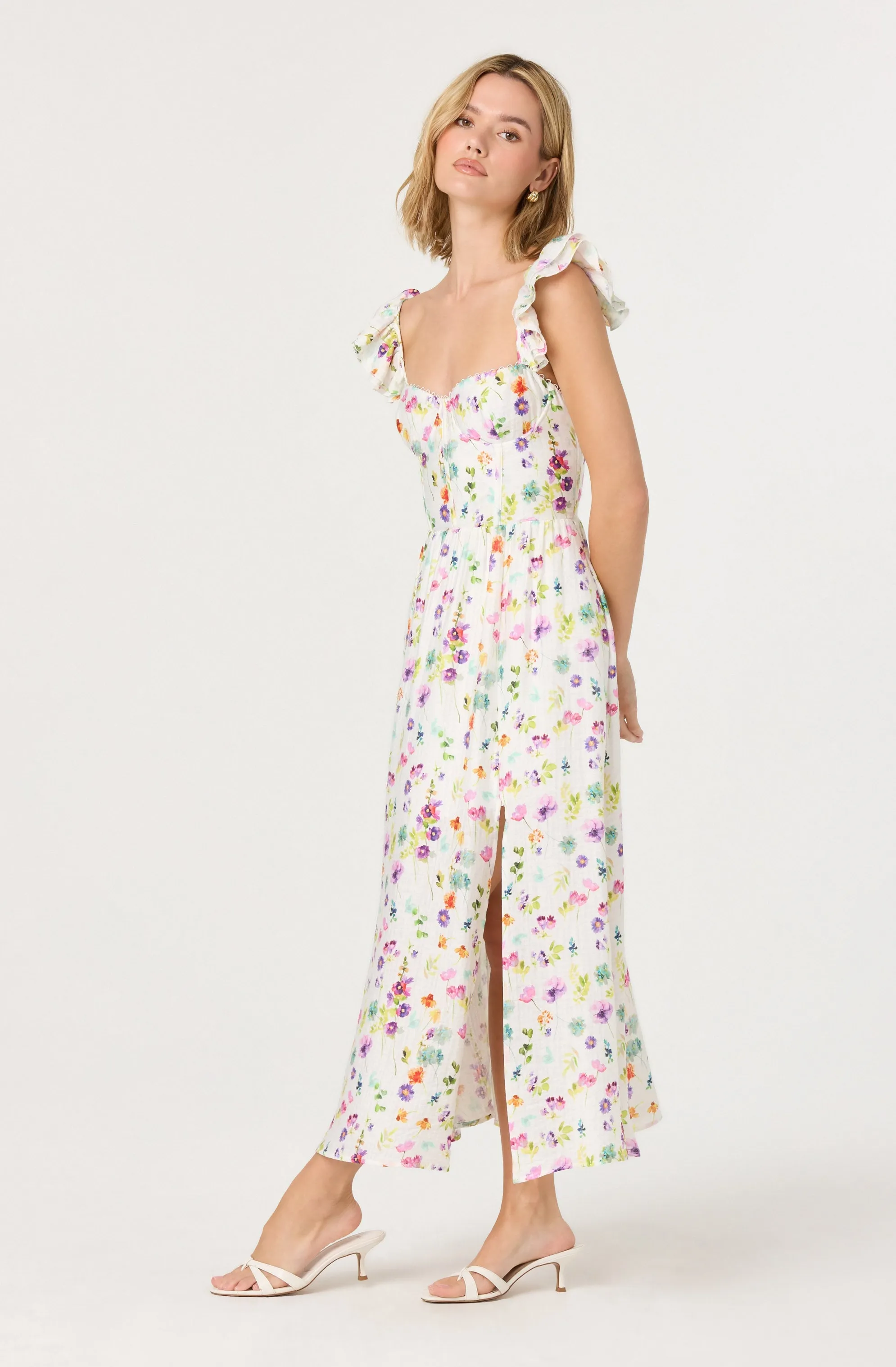 Wedelia Floral Bustier Midi Dress sold by Astr product image thumbnail 2